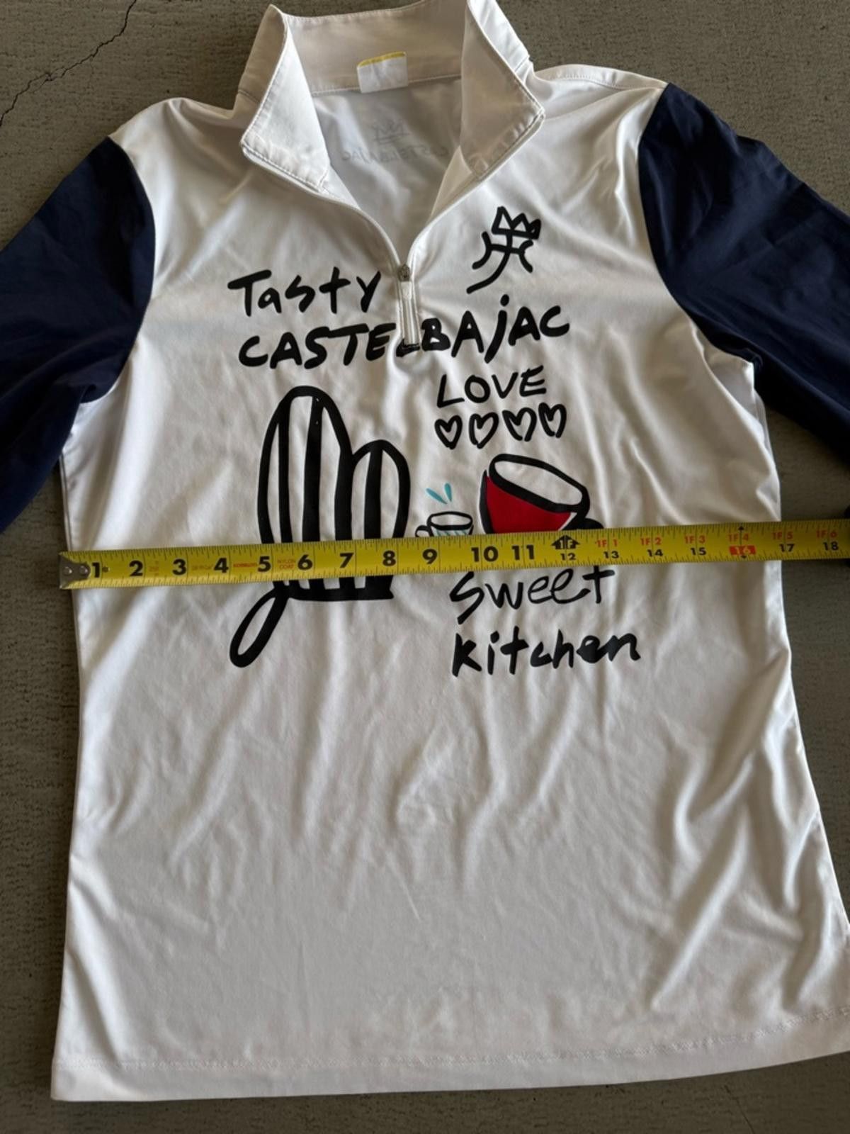 Jean Charles De Castelbajac Castelbajac / Graphic Zip Top / White Navy / Korean Brand Size S / US 4 / IT 40 - 3 Thumbnail