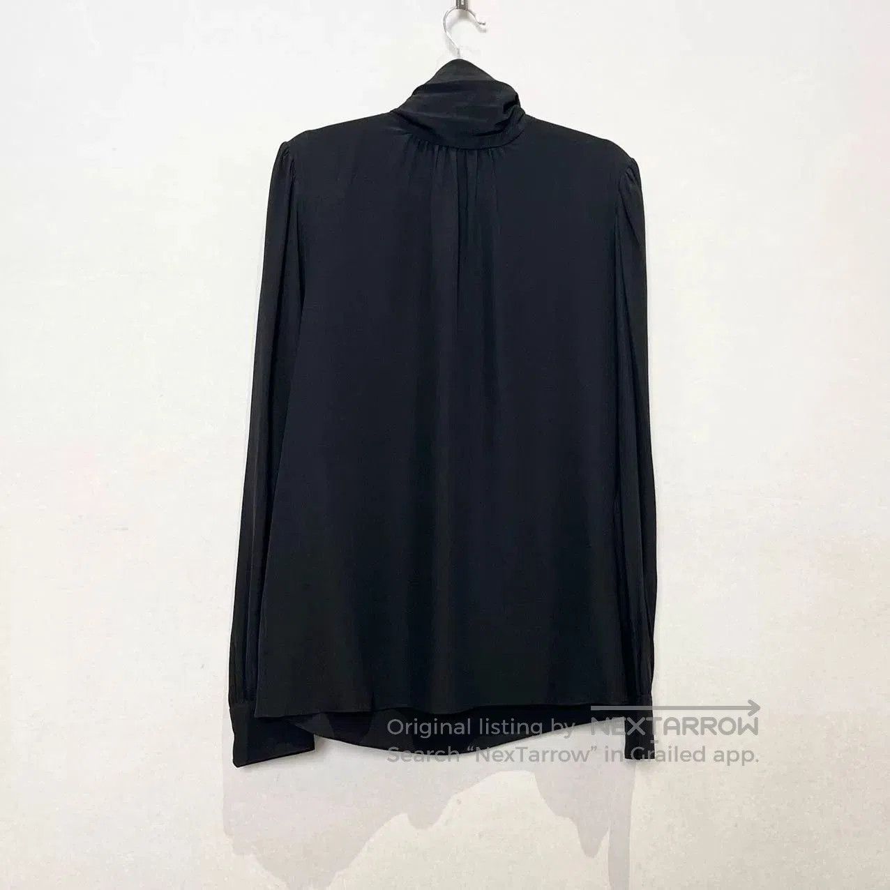 Saint Laurent Paris Saint Laurent Black Turtleneck Silk Blouse. Size S / US 4 / IT 40 - 1 Thumbnail
