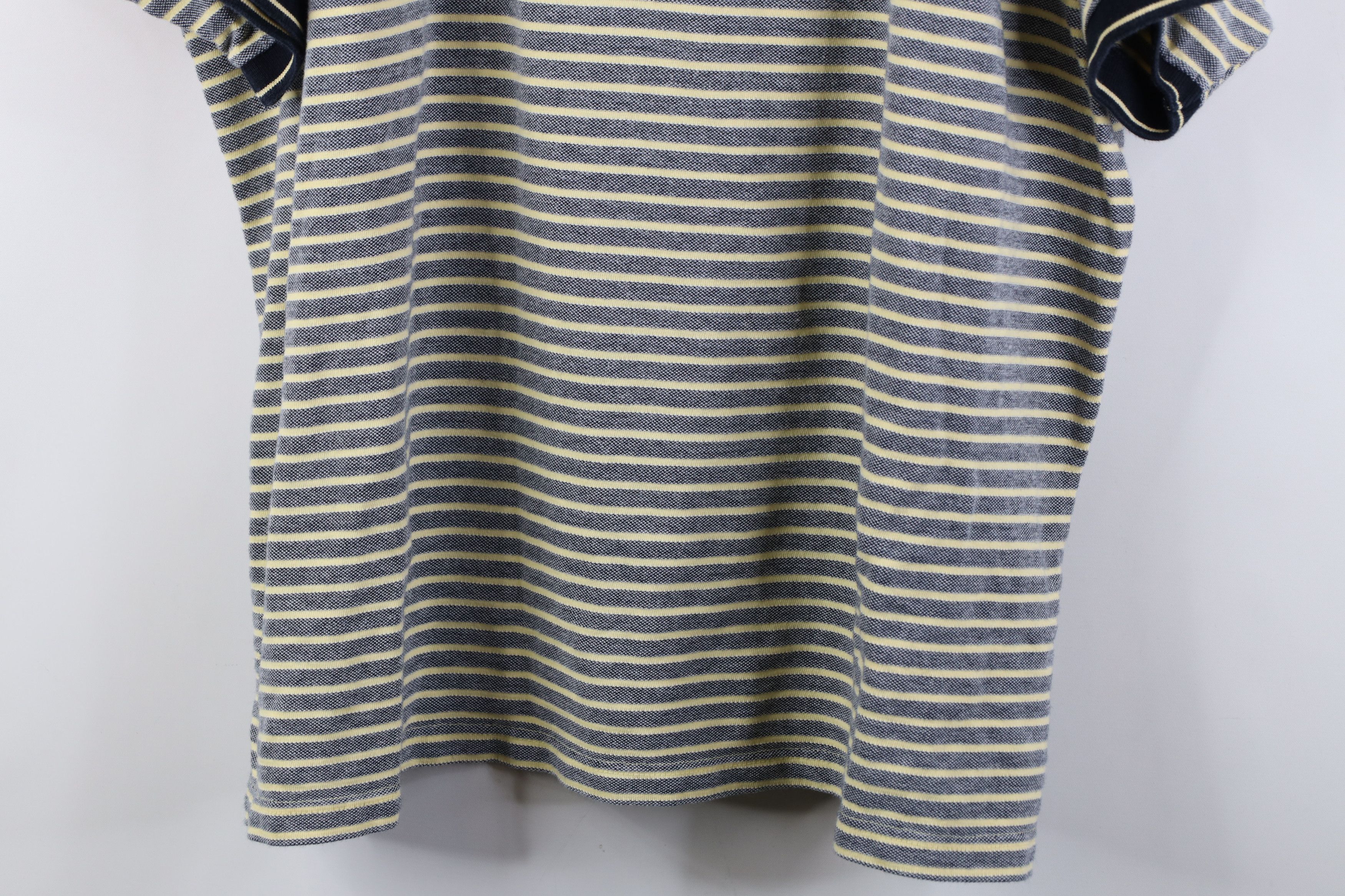 Vintage Vintage 90s Streetwear Ribbed Knit Striped Golf Polo Shirt Size US XXL / EU 58 / 5 - 3 Thumbnail