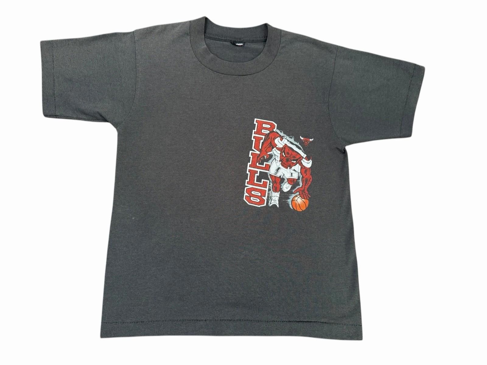 Vintage 1980’s Chicago Bulls NBA Benny The Bull Faded Black Shirt S Size US S / EU 44-46 / 1 - 1 Thumbnail