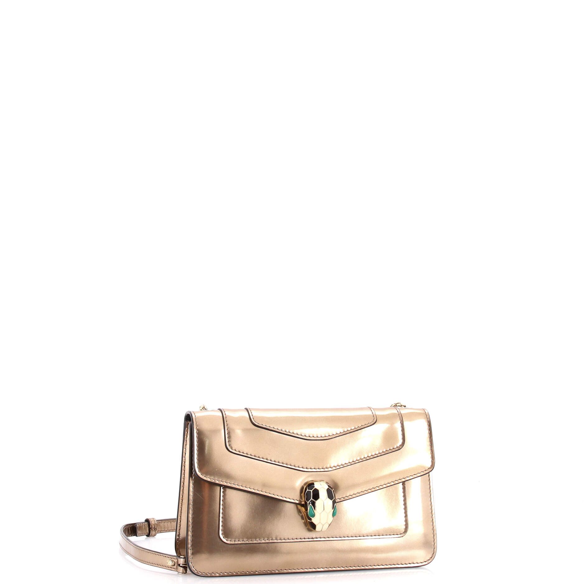 Bvlgari Serpenti forever shoulder bag metallic leather small Size ONE SIZE - 1 Thumbnail