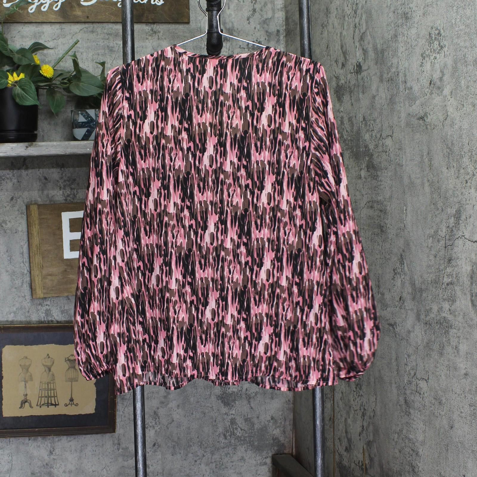 Other Belle By Kim Gravel Shirt Top Chateau Rose Pink Multi M Size M / US 6-8 / IT 42-44 - 2 Thumbnail