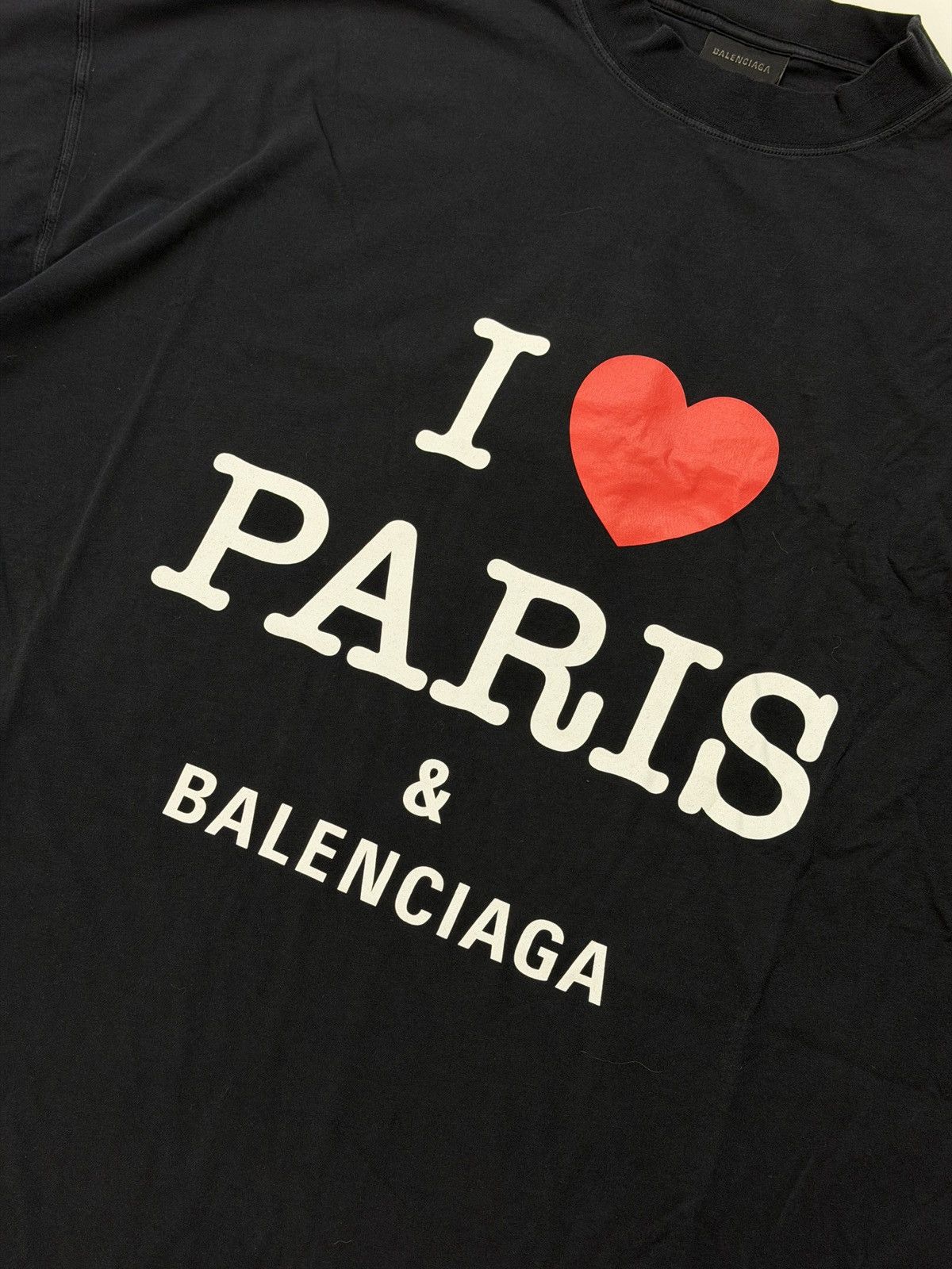 Balenciaga Balenciaga I Love Paris & Balenciaga Tee Size US L / EU 52-54 / 3 - 3 Thumbnail