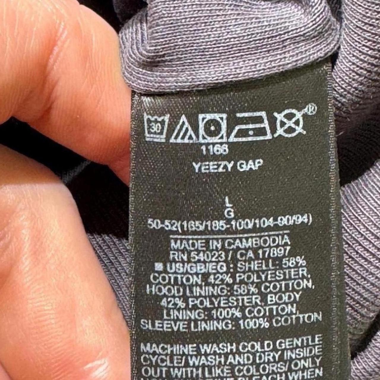 Balenciaga × Gap × Yeezy Yeezy Gap Balenciaga Shrunken Dove Hoodie Size US L / EU 52-54 / 3 - 4 Thumbnail