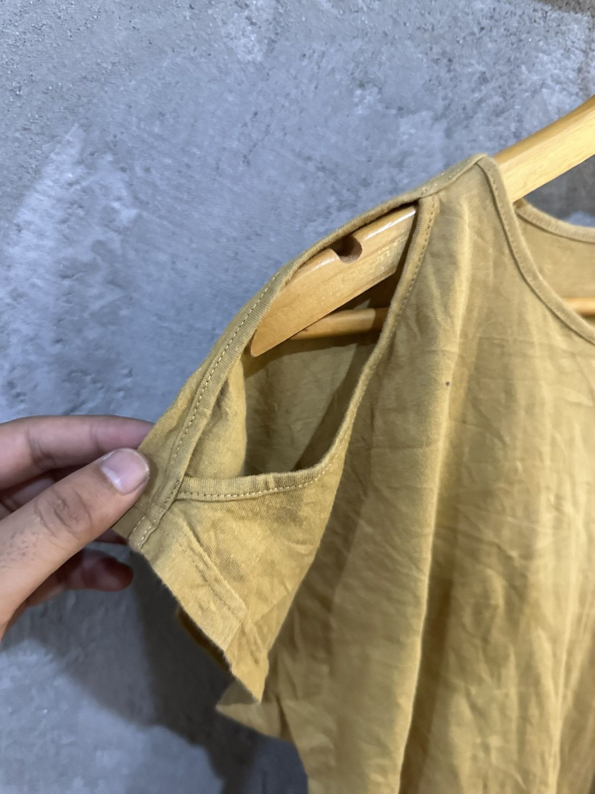 Hai Sporting Gear × Issey Miyake Hai Sporting Gear Miyake Design Studio Open Shoulder T-shirt Size US M / EU 48-50 / 2 - 3 Thumbnail