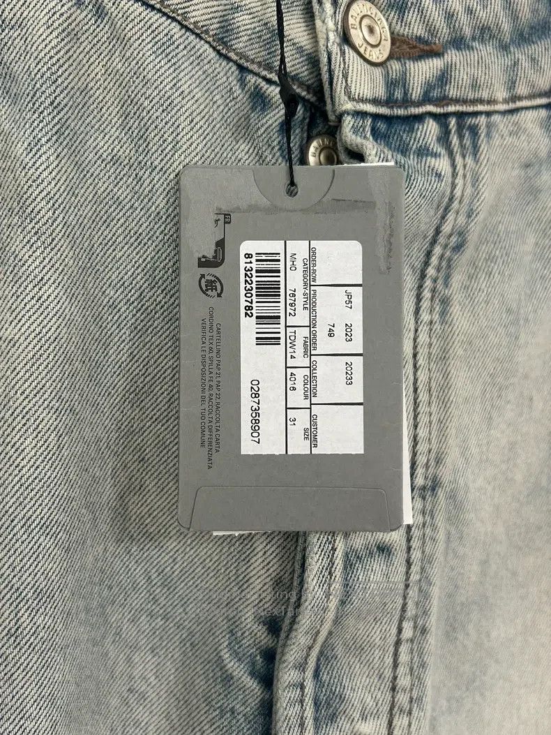 Balenciaga Balenciaga Distressed mid-rise straight leg casual jeans Size US 31 - 5 Thumbnail