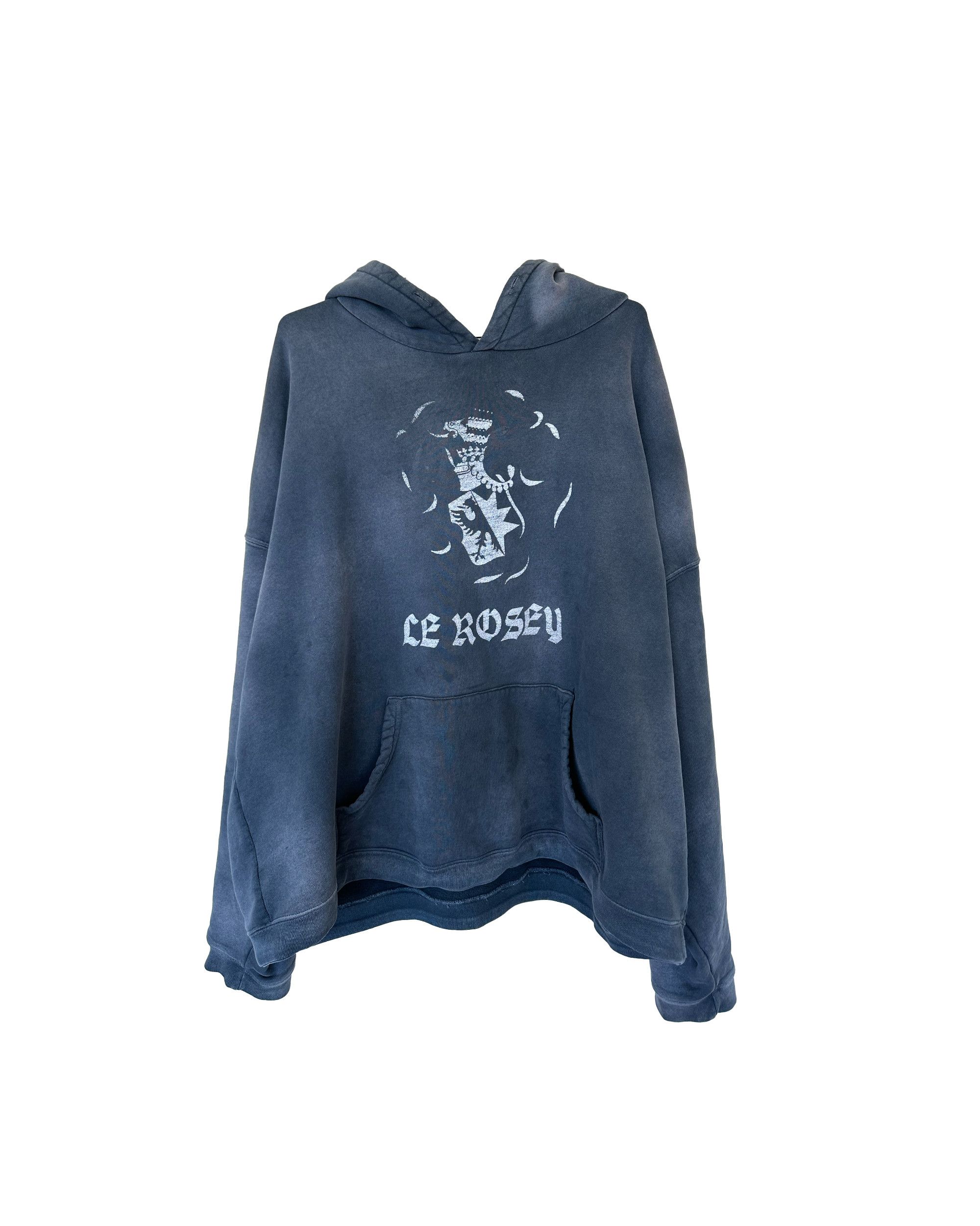 image of Enfants Riches Deprimes Le Rosey Hoodie Erd Runway in Faded Blue, Men's (Size 2XL)