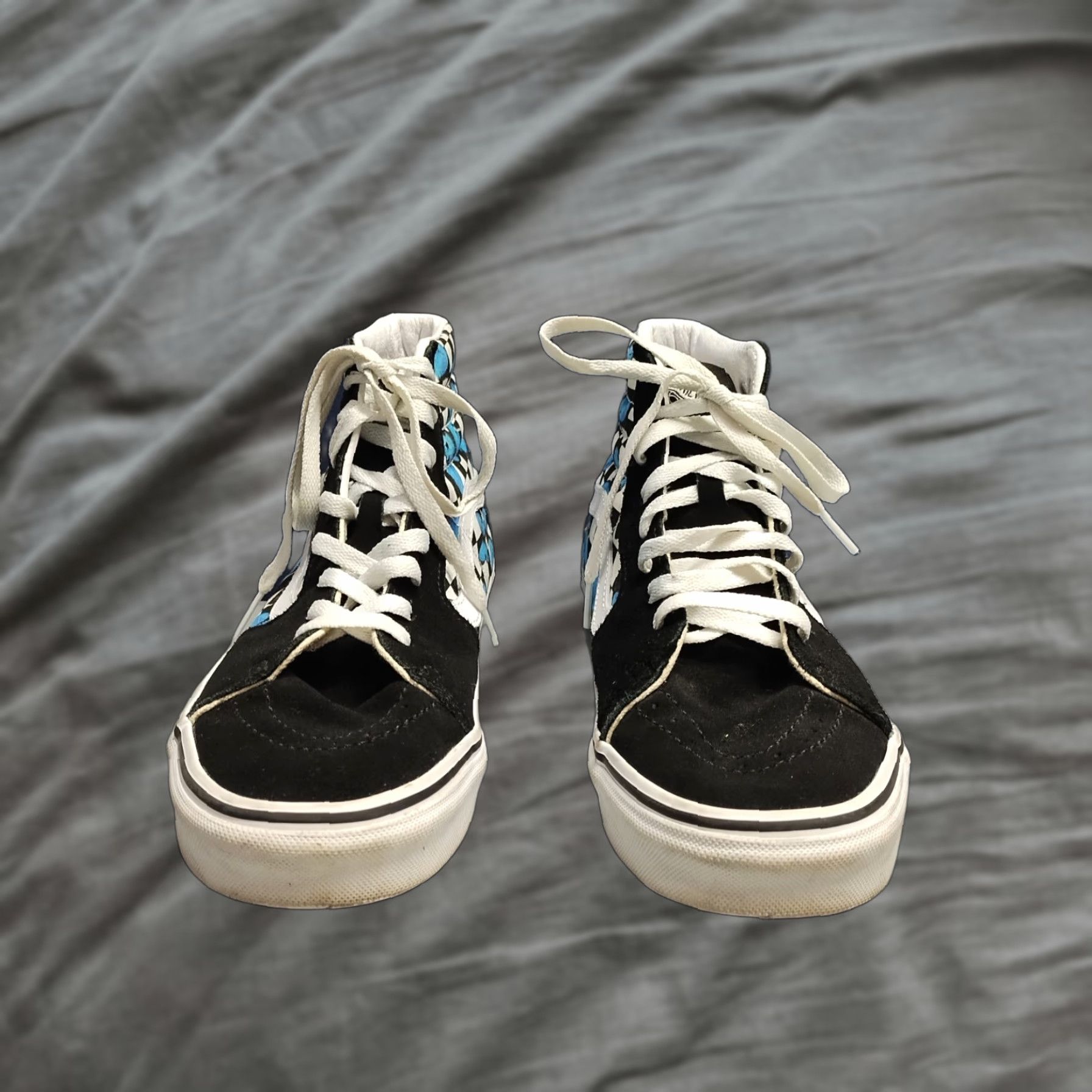 Vans VANS High Top Athletic Sneakers Unisex Size 8.5 Multi Butterfly Printed Round Toe Mens Size US M / EU 48-50 / 2 - 1 Thumbnail