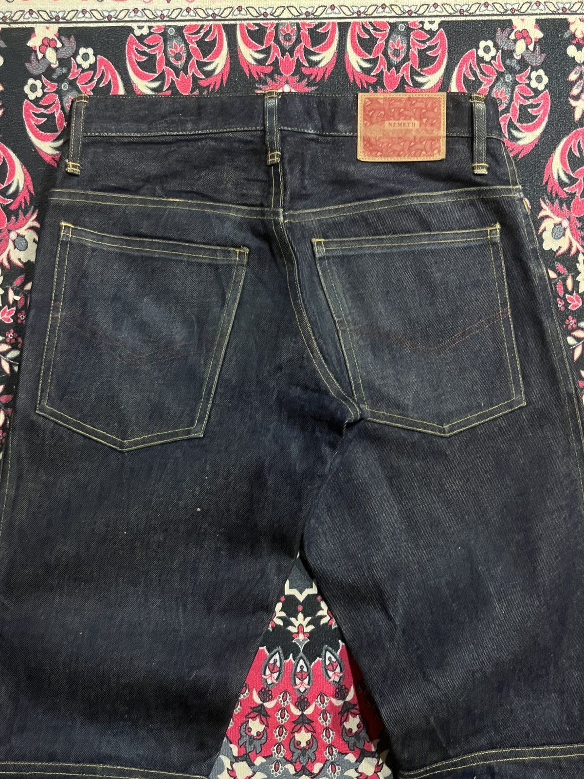Christopher Nemeth ⚡️Designer⚡️Christopher Nemeth Deconstructed Raw Indigo Jeans Size US 30 / EU 46 - 6 Thumbnail
