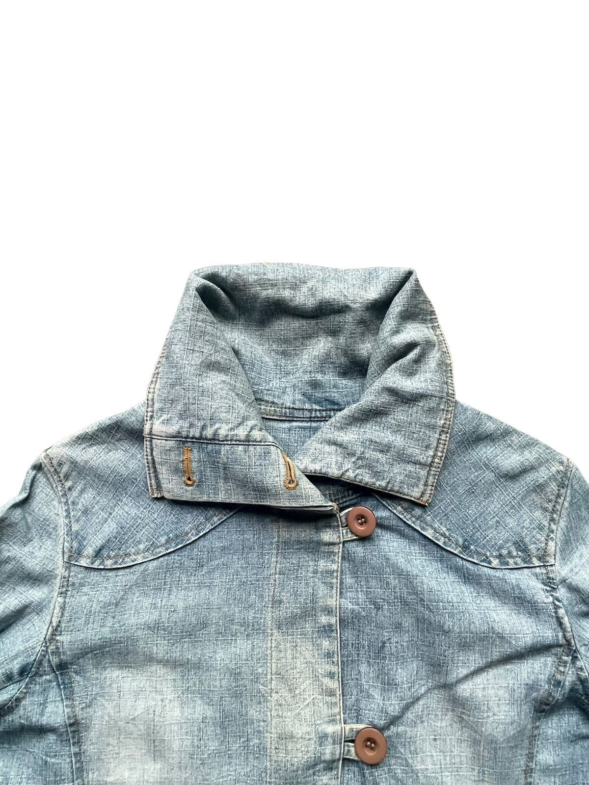 Japanese Brand Chello Parka Denim Jacket Size M / US 6-8 / IT 42-44 - 4 Thumbnail