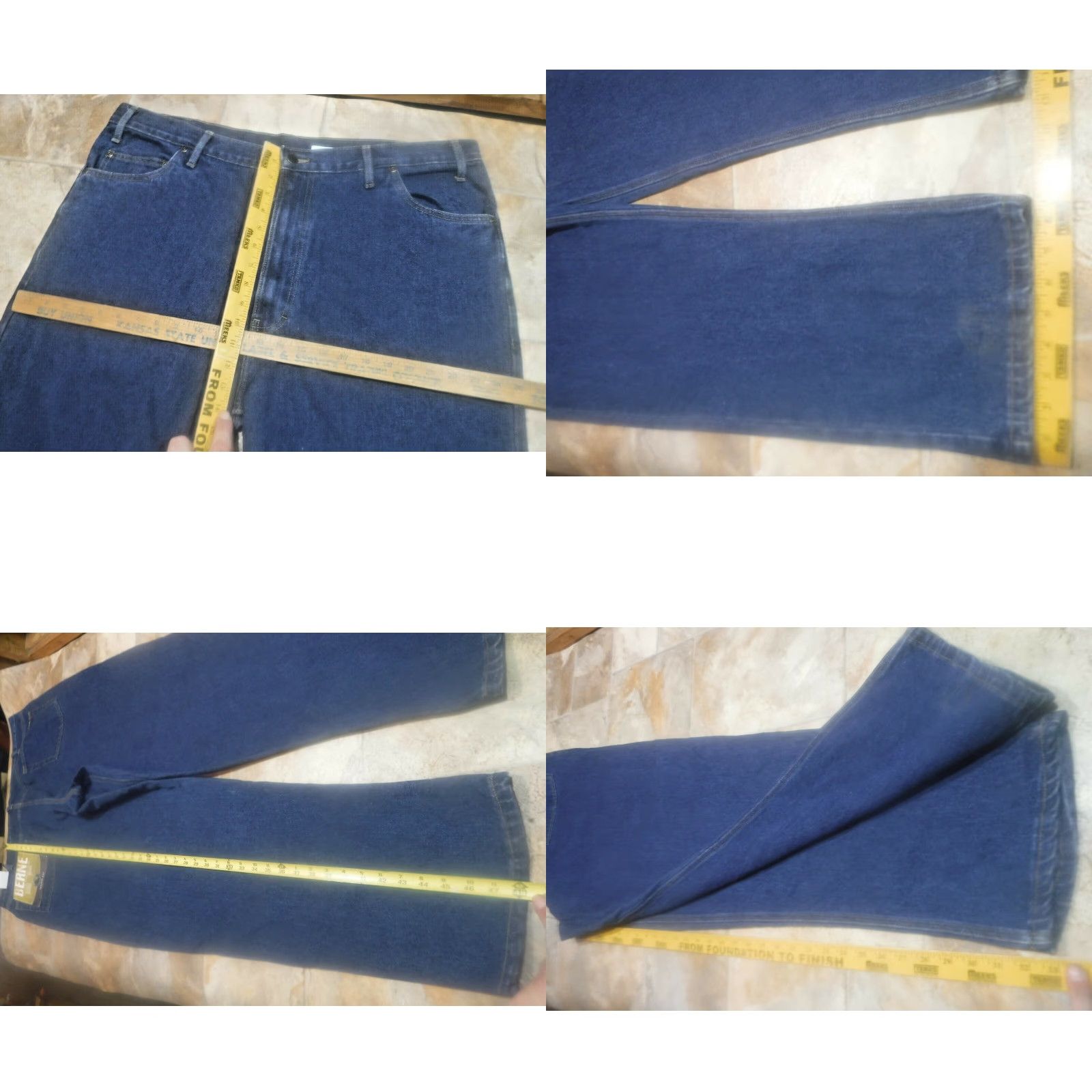 Vintage VINTAGE Berne Jeans 42 / 34 Dark Blue Denim 5-Pocket Classic 90s Style P999SWD Mens Jeans Diutm Tag New with Tags Size US 42 / EU 58 - 8 Thumbnail