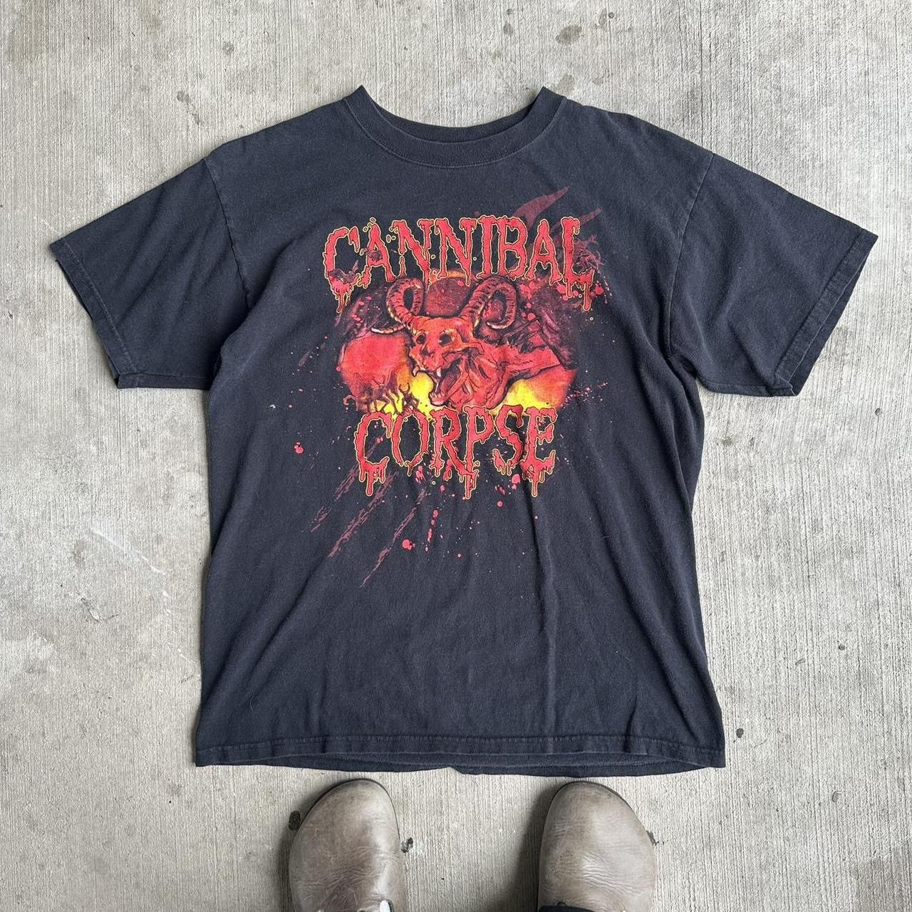 Band Tees × Vintage Vintage Cannibal Corpse Death Metal Band T Shirt Size US L / EU 52-54 / 3 - 1 Thumbnail