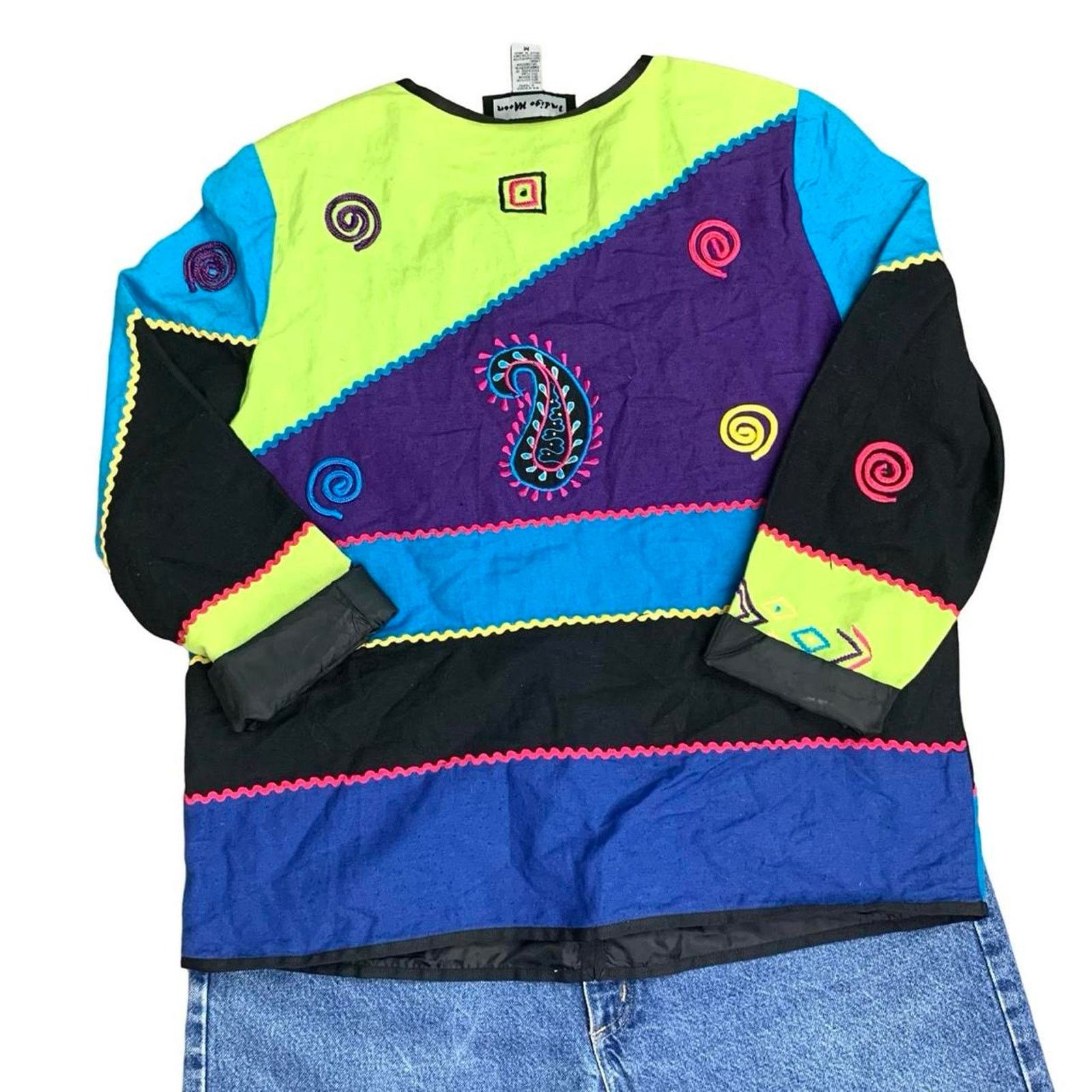 Vintage Vintage Embroidered Boho Button Up Size M / US 6-8 / IT 42-44 - 3 Thumbnail