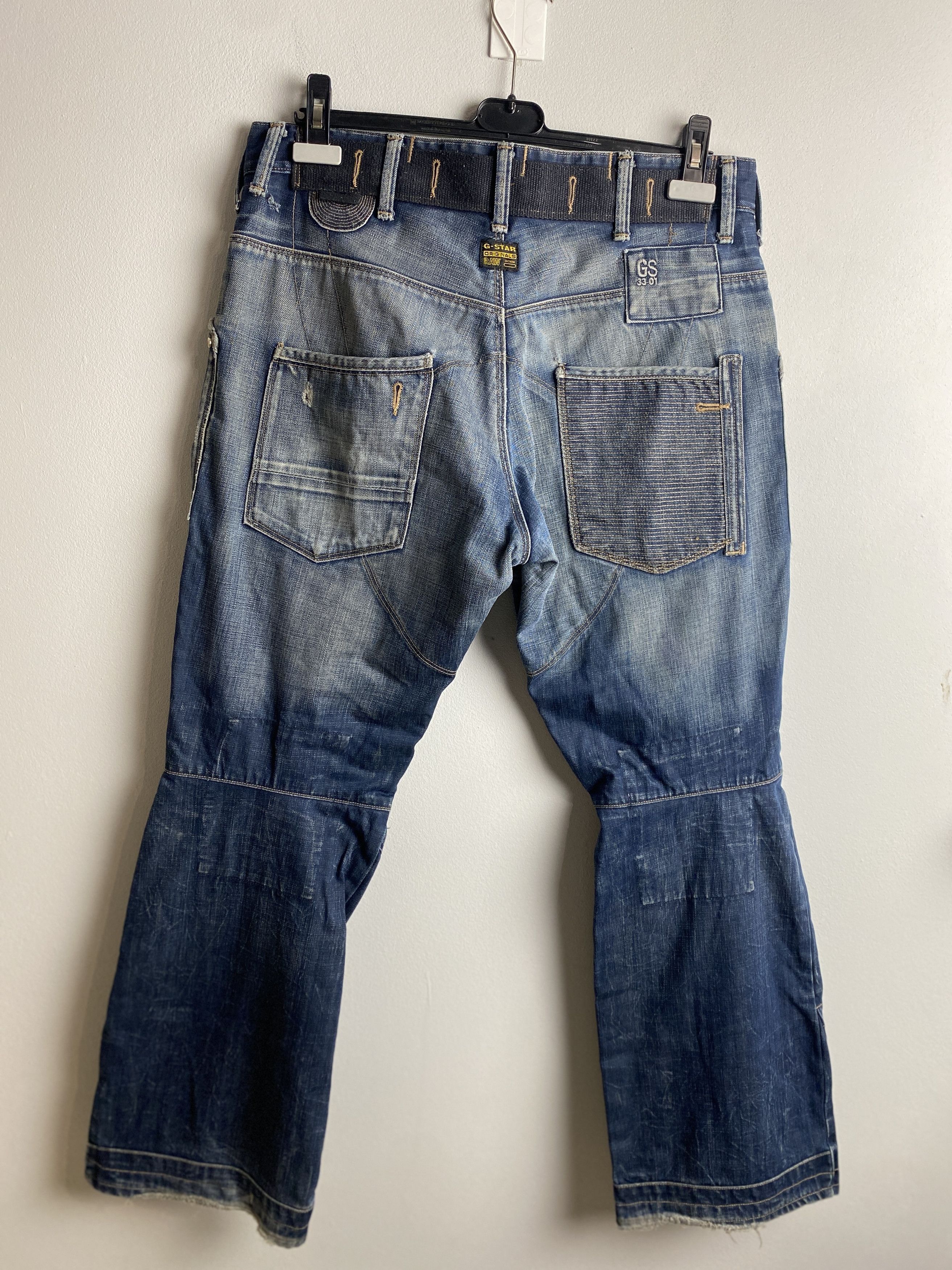 G-Star G Star Raw Fire Elwood denim jeans pants y2k opium Size US 34 / EU 50 - 5 Thumbnail