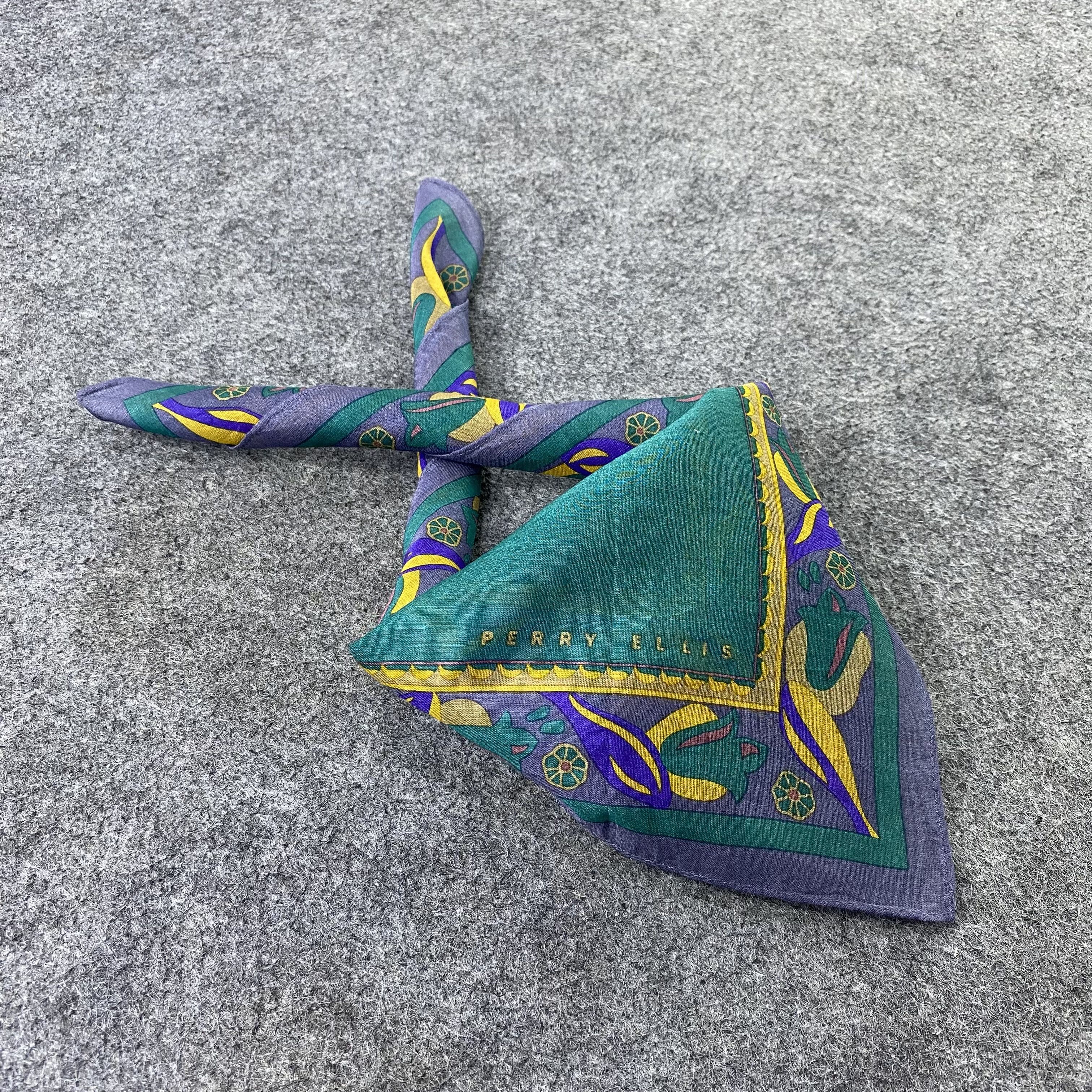 Perry Ellis Perry Ellis Handkerchief Neckerchief Bandana-B1573 Size ONE SIZE - 1 Thumbnail