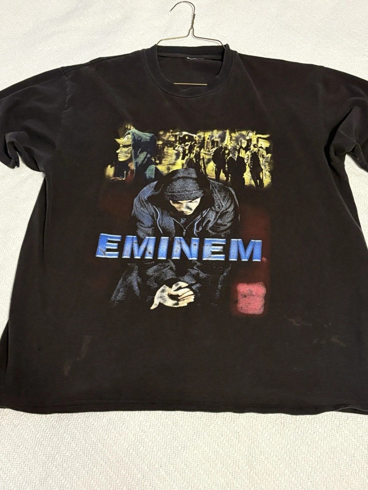 Other Vintage Eminem Shirt Men L Black 8 Mile Promo Faded Y2K Size US L / EU 52-54 / 3 - 2 Thumbnail