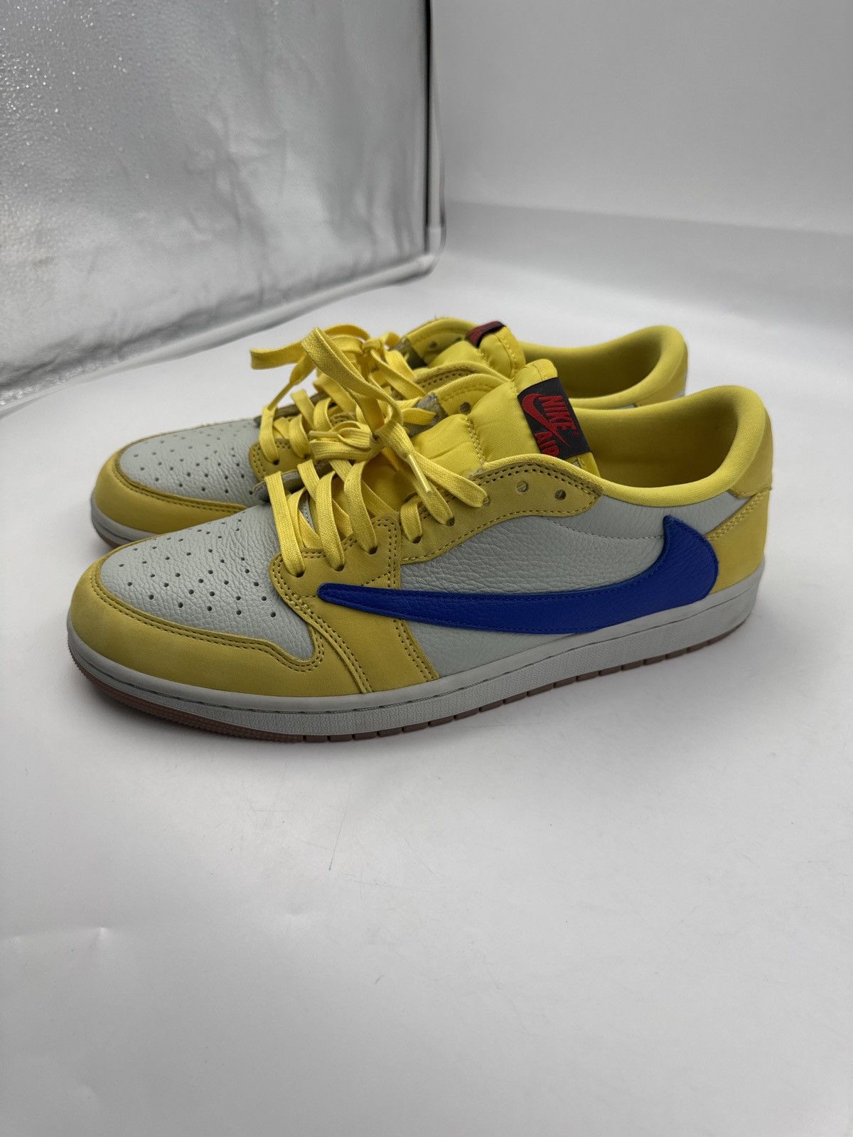 Travis Scott x Nike Air Jordan 1 Low OG Canary Promo Sample - www 