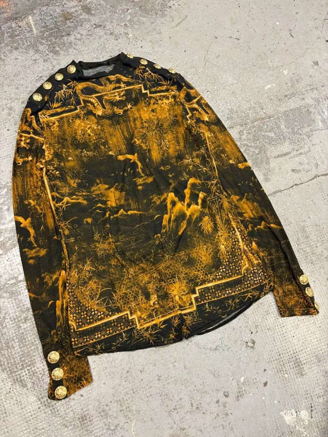 Balmain Balmain Gold & Black Signature Dynasty Sweater Size US S / EU 44-46 / 1 - 2 Thumbnail