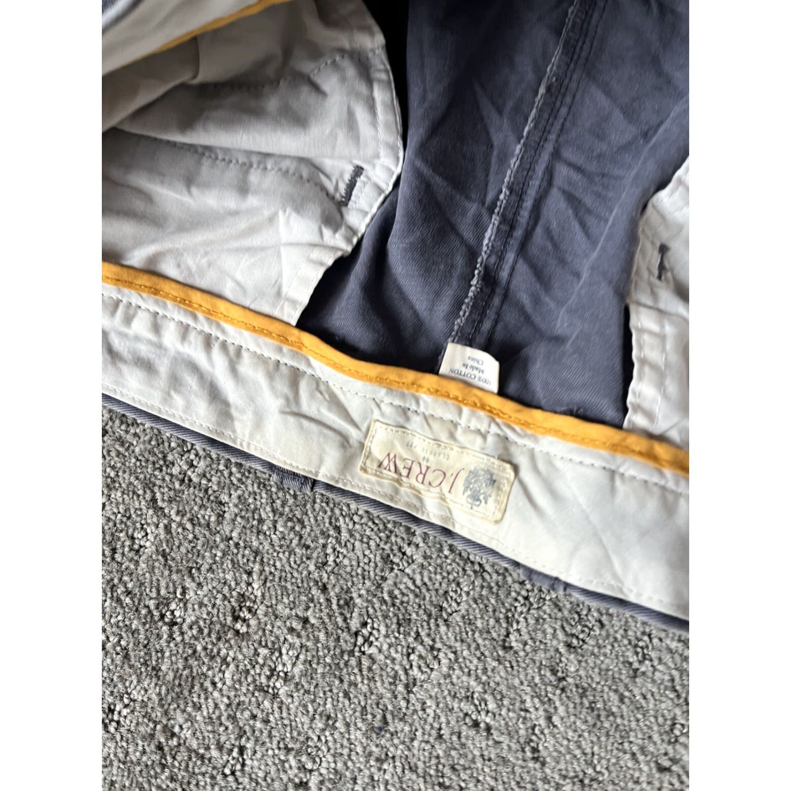 J.Crew J.CREW Chino Pants Flat Front 32x32 Blue Regular Men Pants Vintage No 12837 GUC Shirt? Size US 32 / EU 48 - 5 Thumbnail