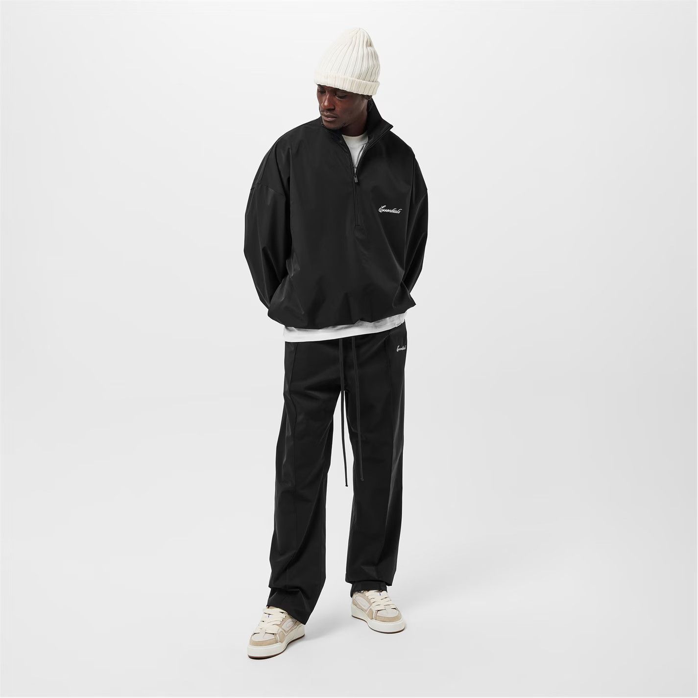 Fear of God o1g2r1mq0426 Quarter Zip Fleece Sweatshirt in Black Size US XS / EU 42 / 0 - 5 Thumbnail