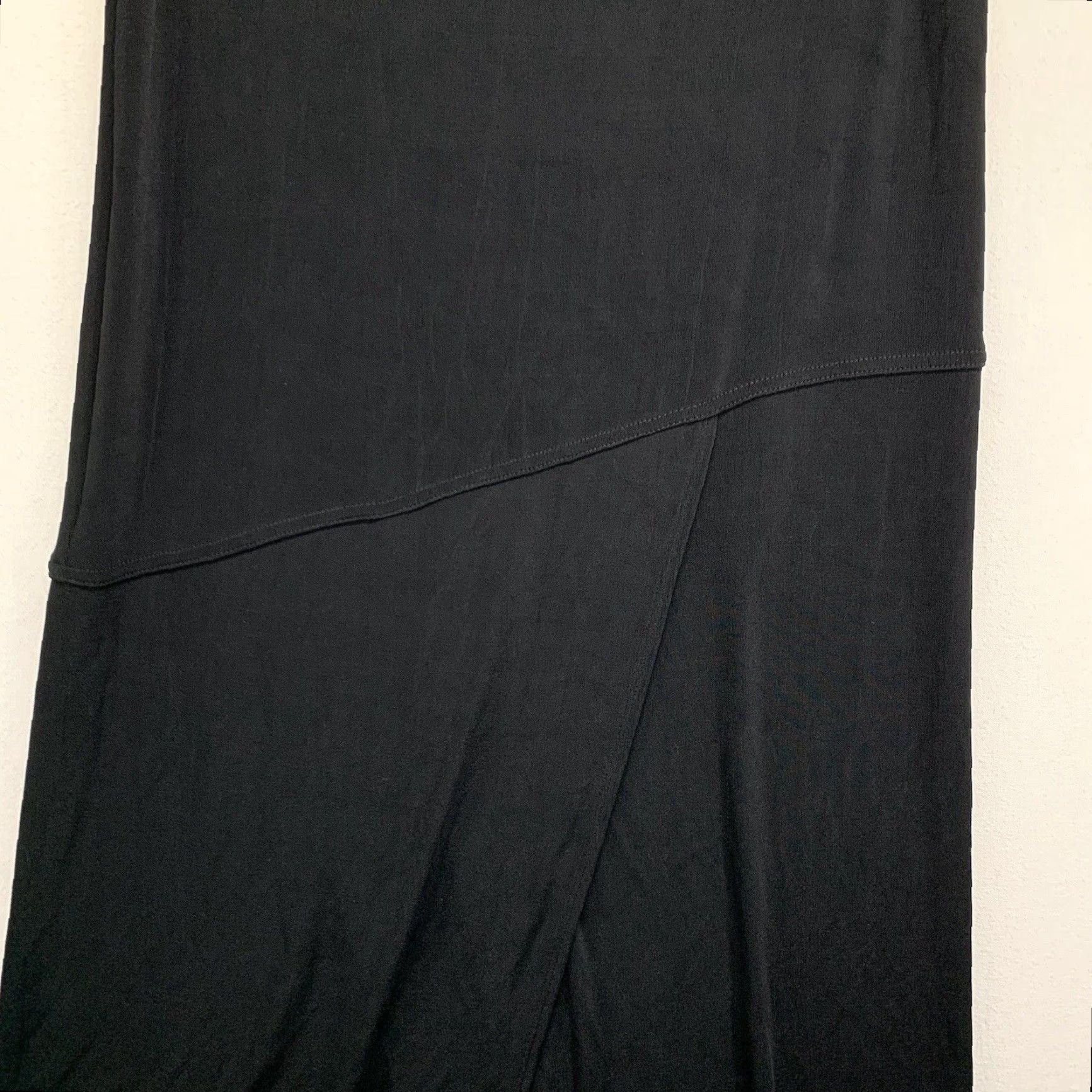 Hope VINTAGE Christian Hope Skirt Womens Petite Small Black Midi Wrap All Seasons 80s 90s Gothic Size 28" / US 6 / IT 42 - 4 Thumbnail