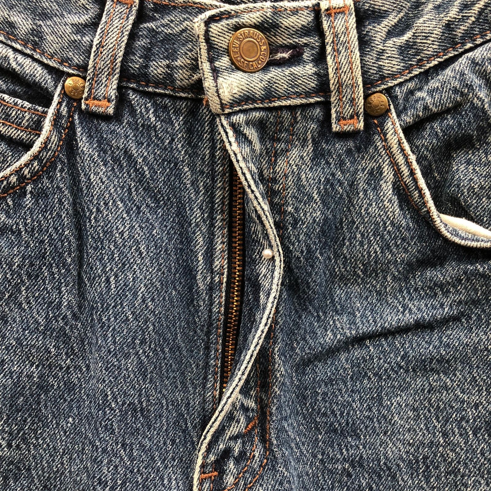 Levi's Vintage Levi’s 901 Orange Tab Tapered Mom Jeans Womens 22 5 Size 22" - 9 Thumbnail