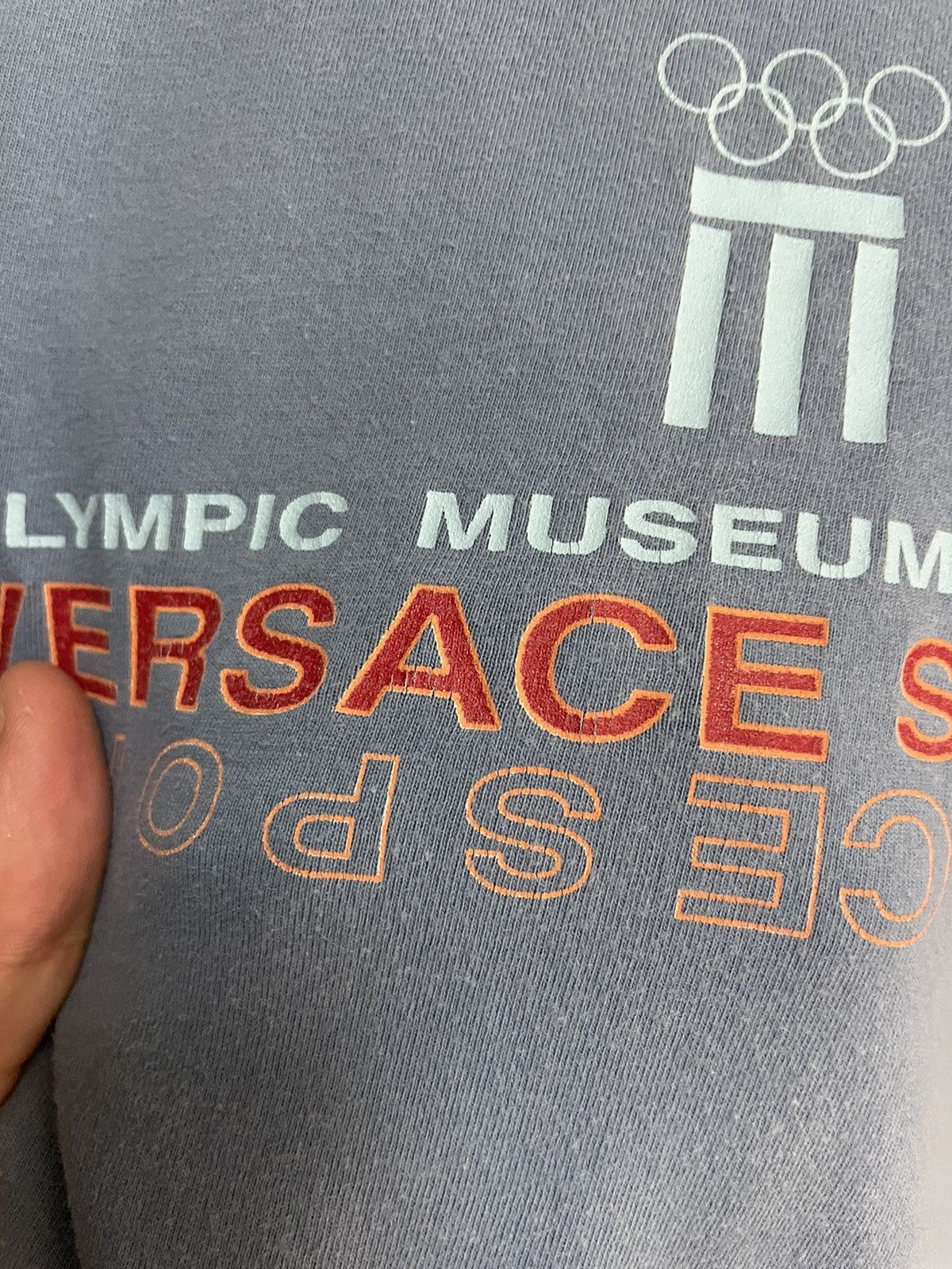 Versace Vintage Versace Sport Olympic Museum Lausanne T Shirt 90s Size US L / EU 52-54 / 3 - 13 Thumbnail