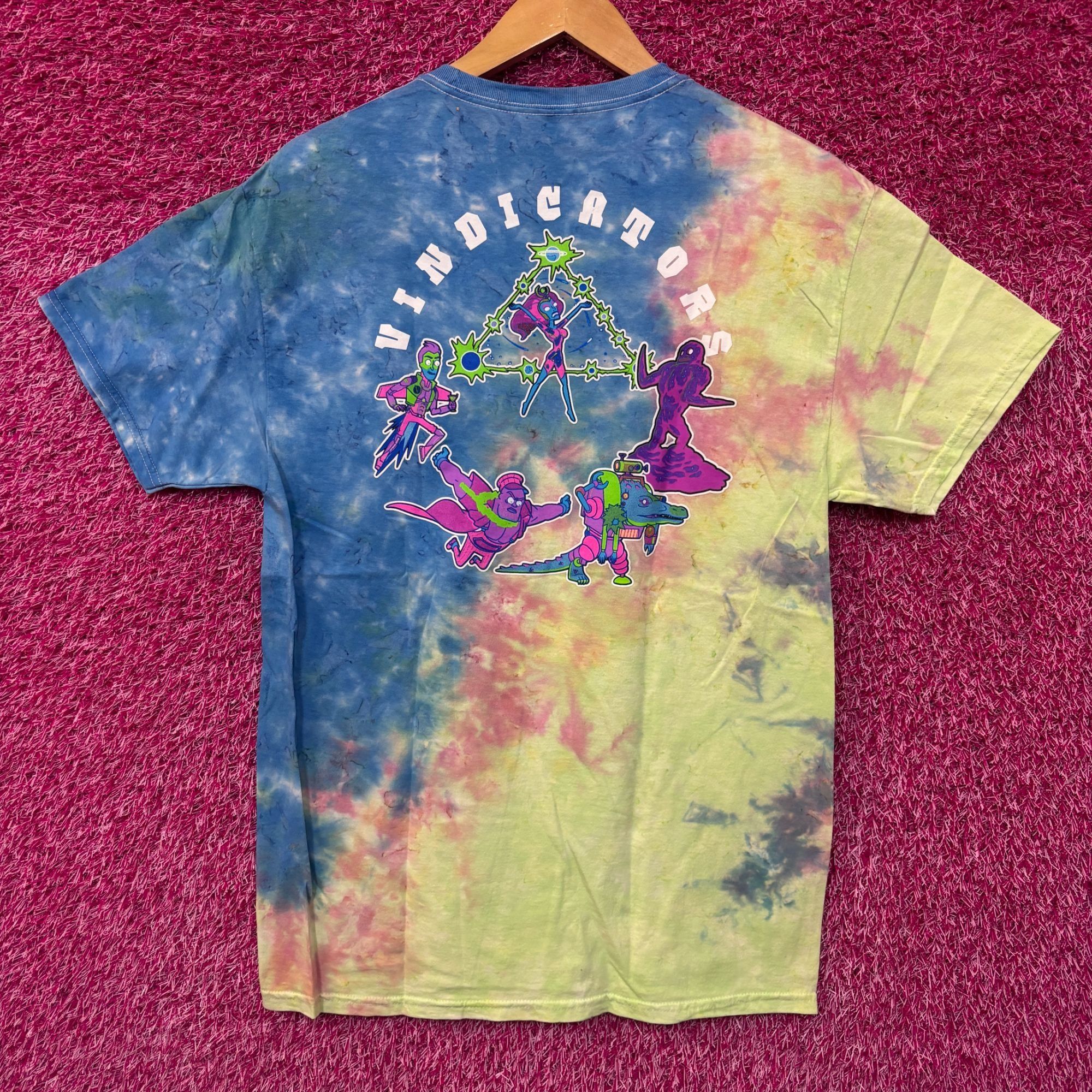 Nickelodeon Rick and Morty Vindicators Team tie dye T-shirt size medium Size US M / EU 48-50 / 2 - 1 Thumbnail