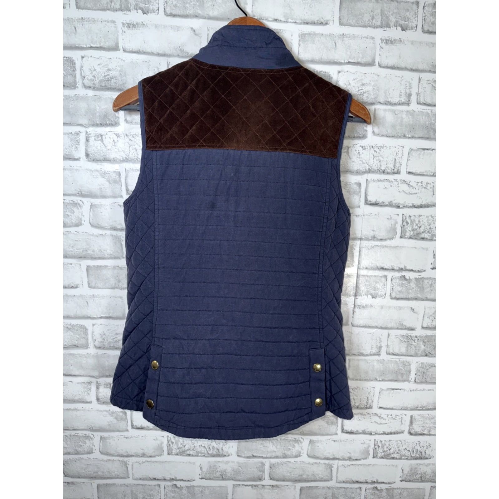 Vineyard Vines Vineyard Vines Quilted Vest Women XS Navy Blue Size XS / US 0-2 / IT 36-38 - 6 Thumbnail