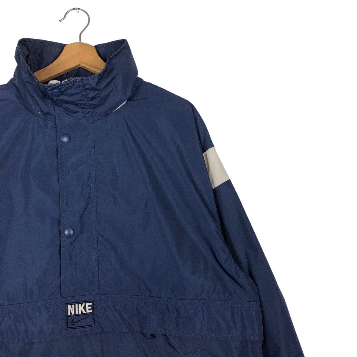 Nike 🔥Vintage Nike Winbreaker Anorak Centre Logo Big Swoosh Size US XL / EU 56 / 4 - 6 Thumbnail