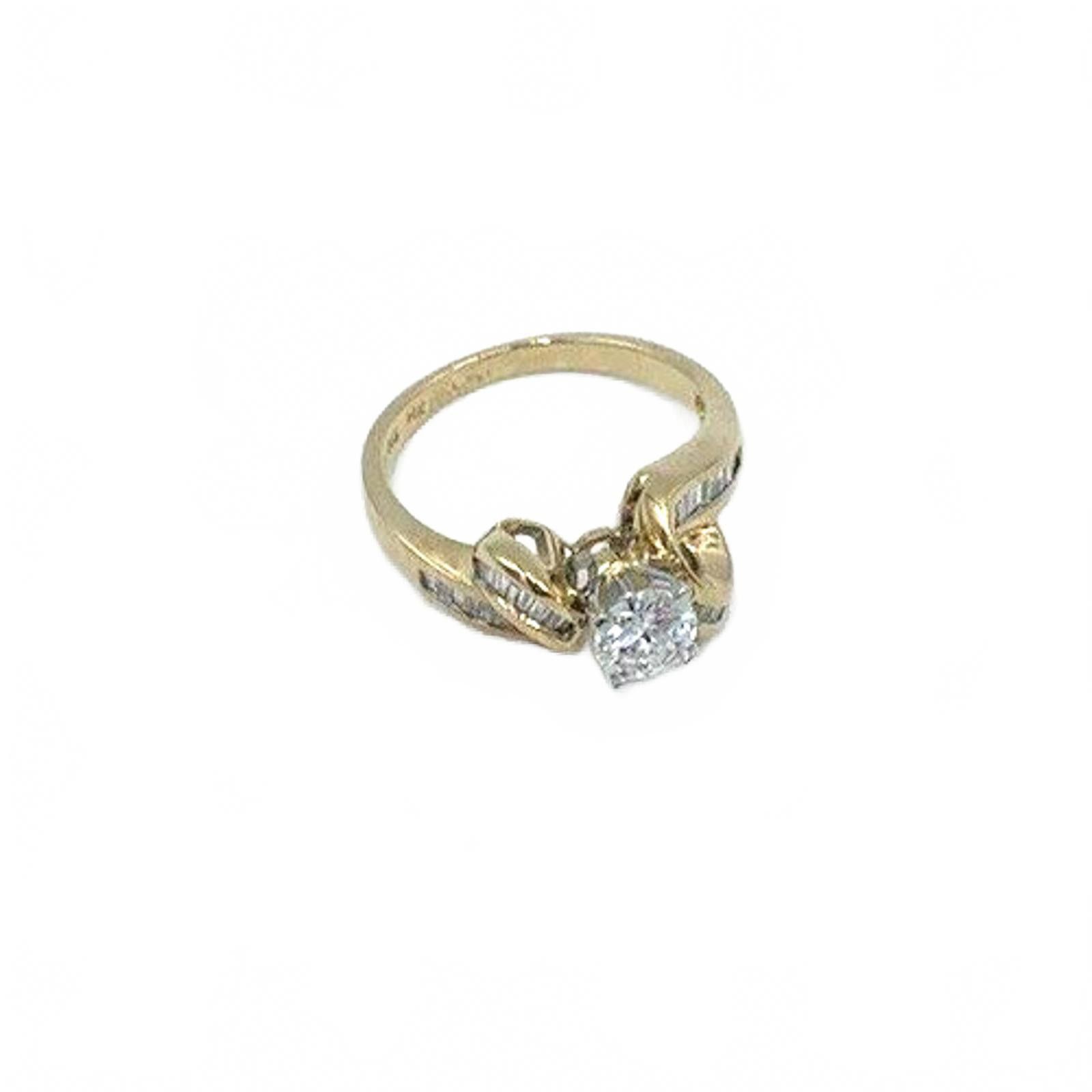 Other Over 1 carat TW 14K Yellow Gold VS2F Diamond Engagement Ring Size ONE SIZE - 8 Thumbnail