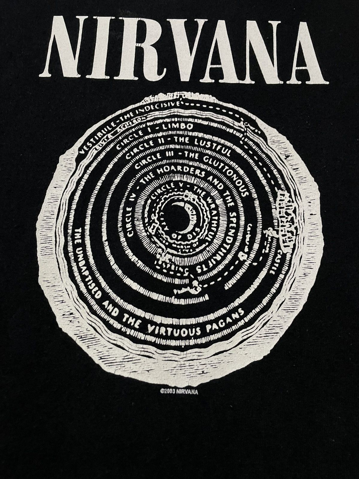 Vintage Vintage Nirvana Vestibule Hell Circle Grunge Music Tshirt Size US S / EU 44-46 / 1 - 7 Thumbnail
