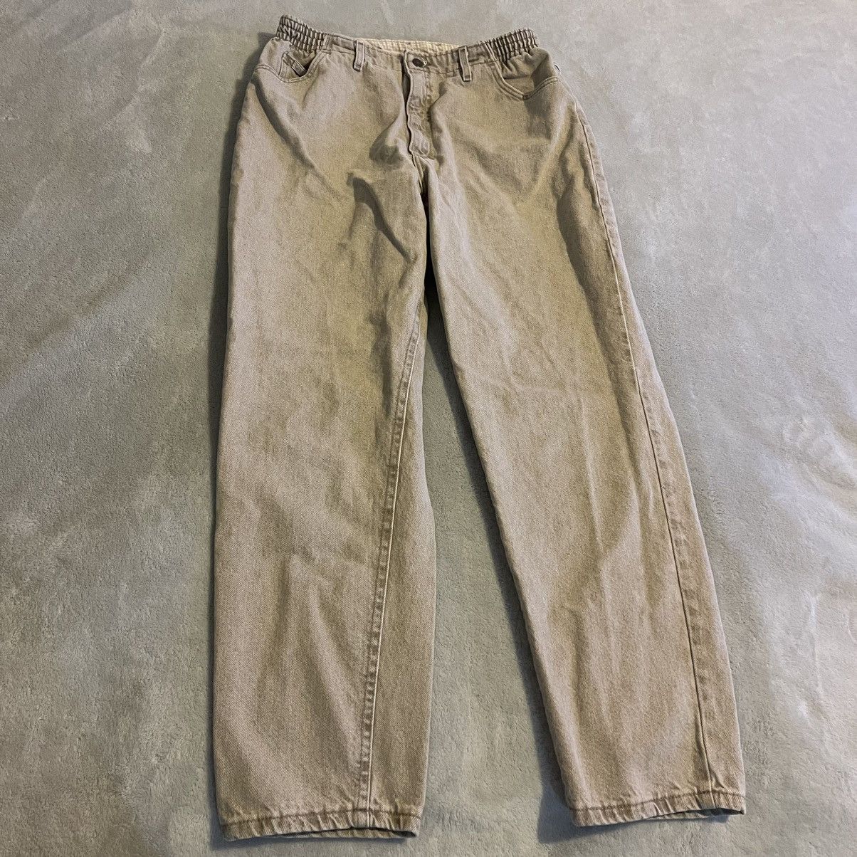 Lee Vintage Lee Jeans Women 18 Medium Beige Bootcut 80/90s 34x31 Size 34" / US 12 / IT 48 - 1 Thumbnail