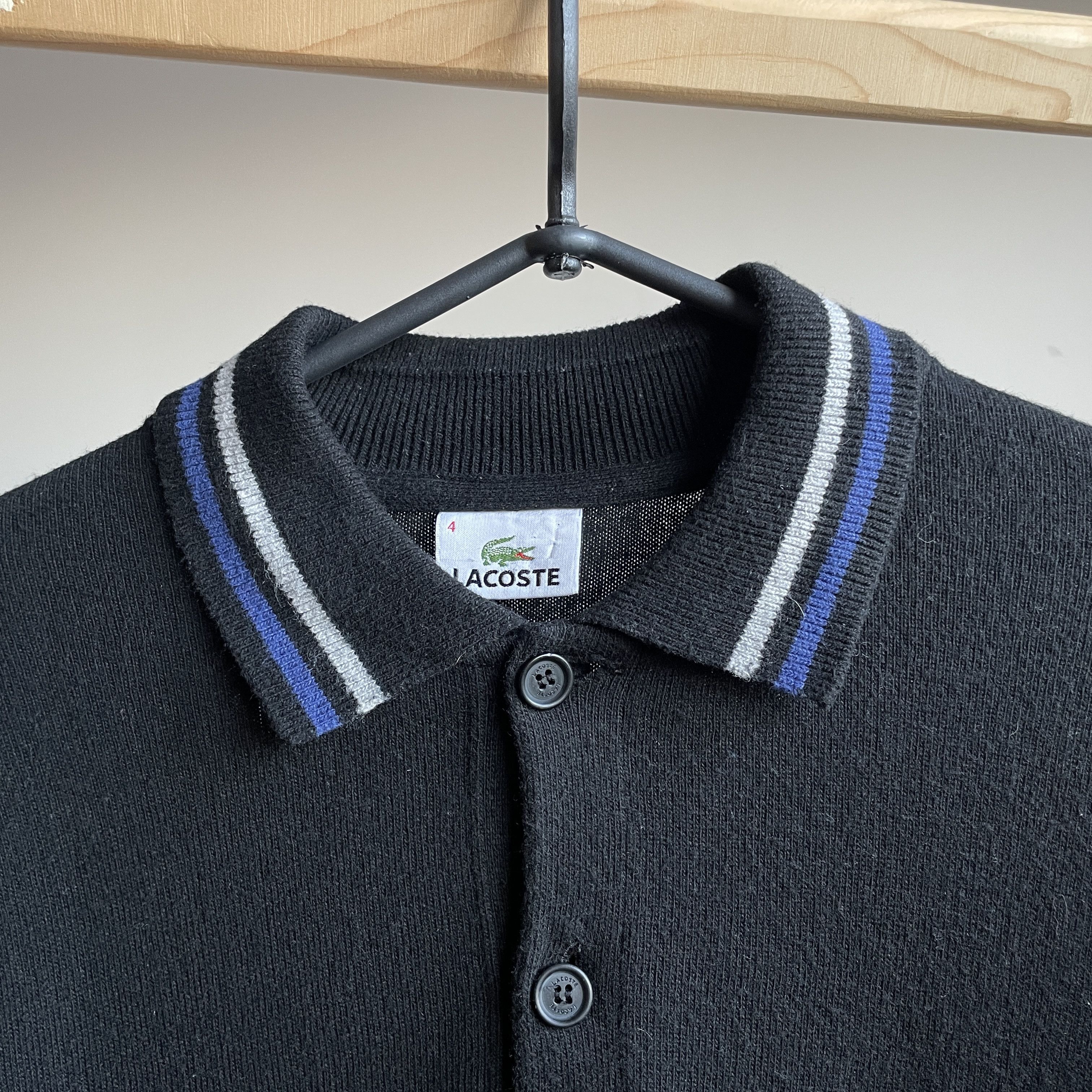 Lacoste Lacoste Vintage Cotton Blend Collared Sweater Size 4 Size US M / EU 48-50 / 2 - 4 Thumbnail