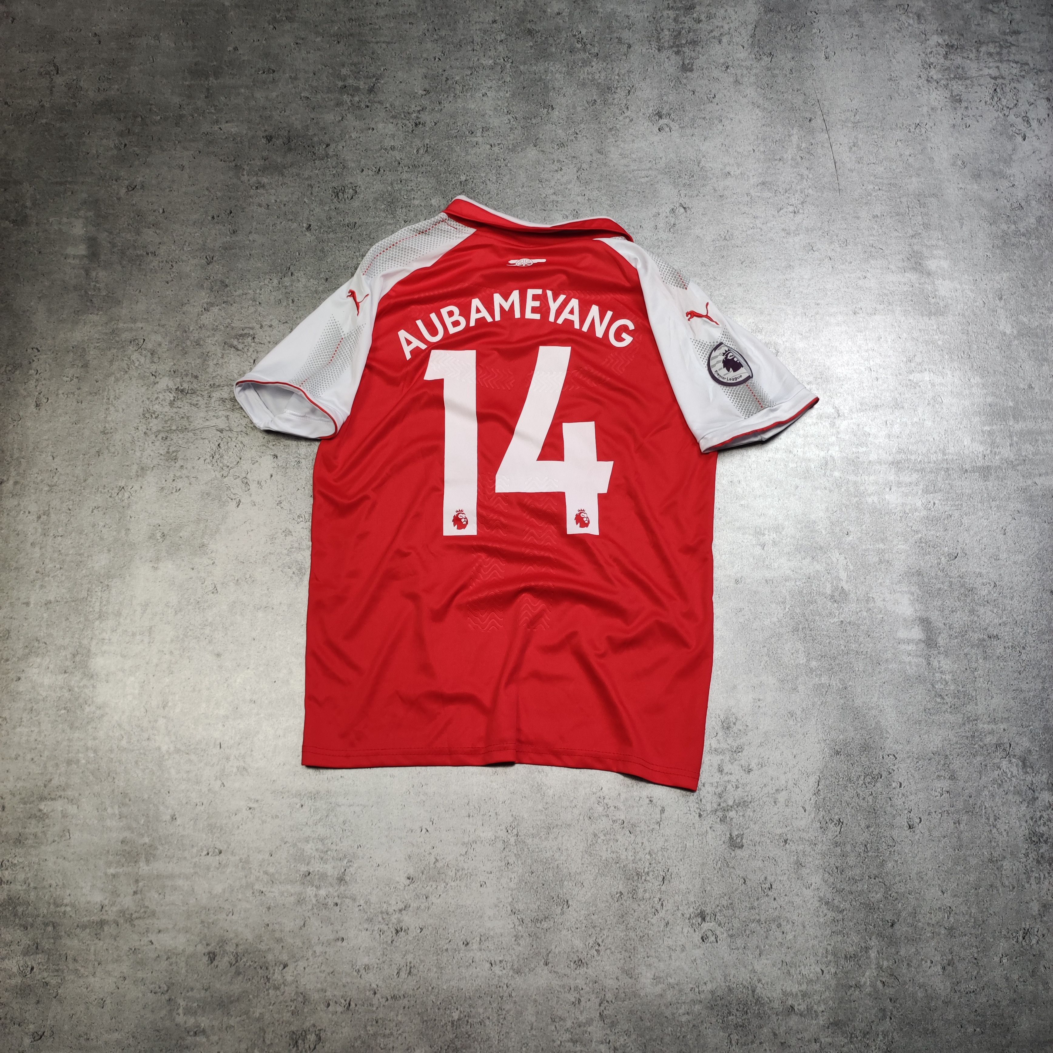 Vintage Arsenal London Puma Football Longsleeve #14 Aubameyang Kit Size US M / EU 48-50 / 2 - 1 Thumbnail