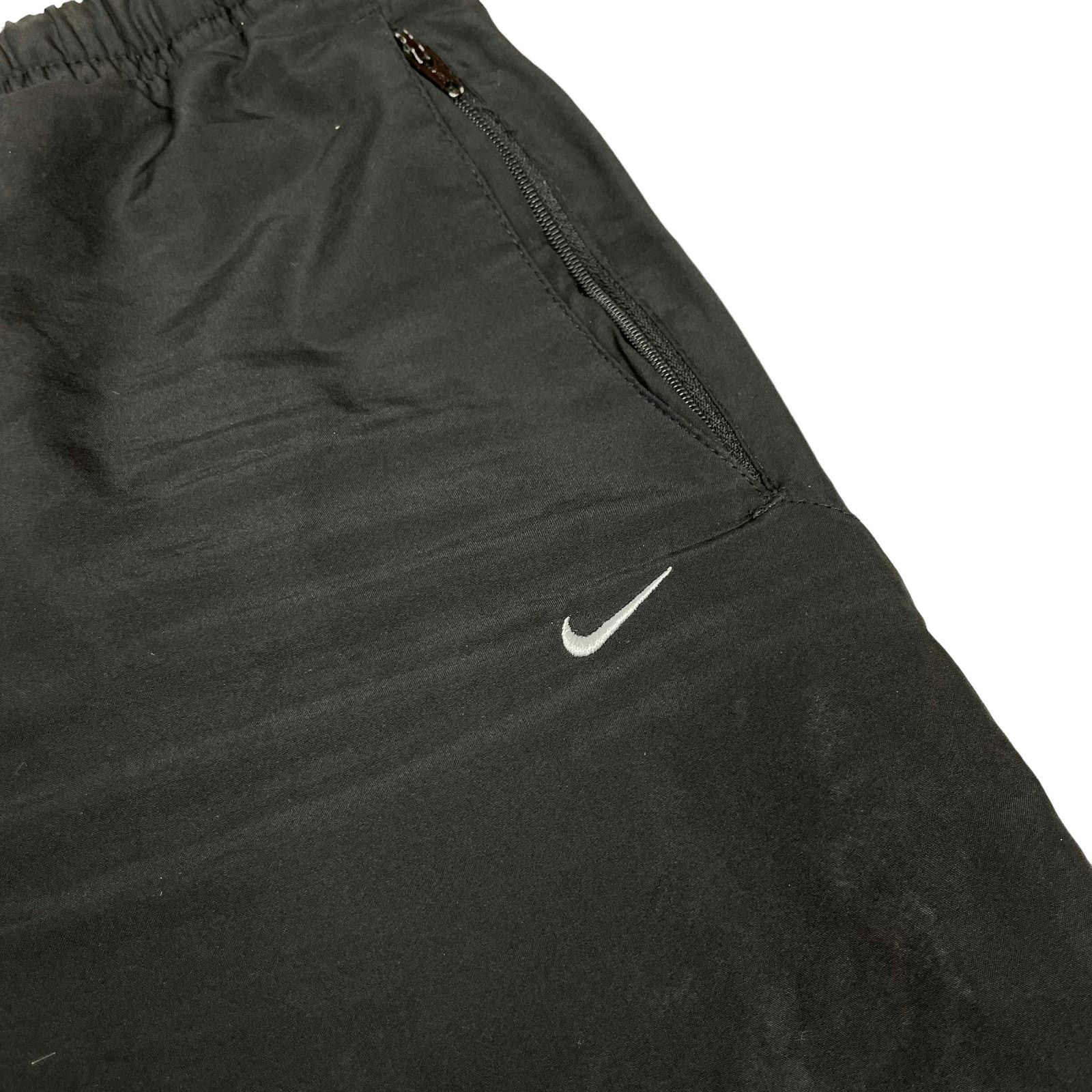 Nike × Vintage Nike Women's Black Logo Drawstring Ankle Zip Pants XS Size 30" / US 8 / IT 44 - 3 Thumbnail