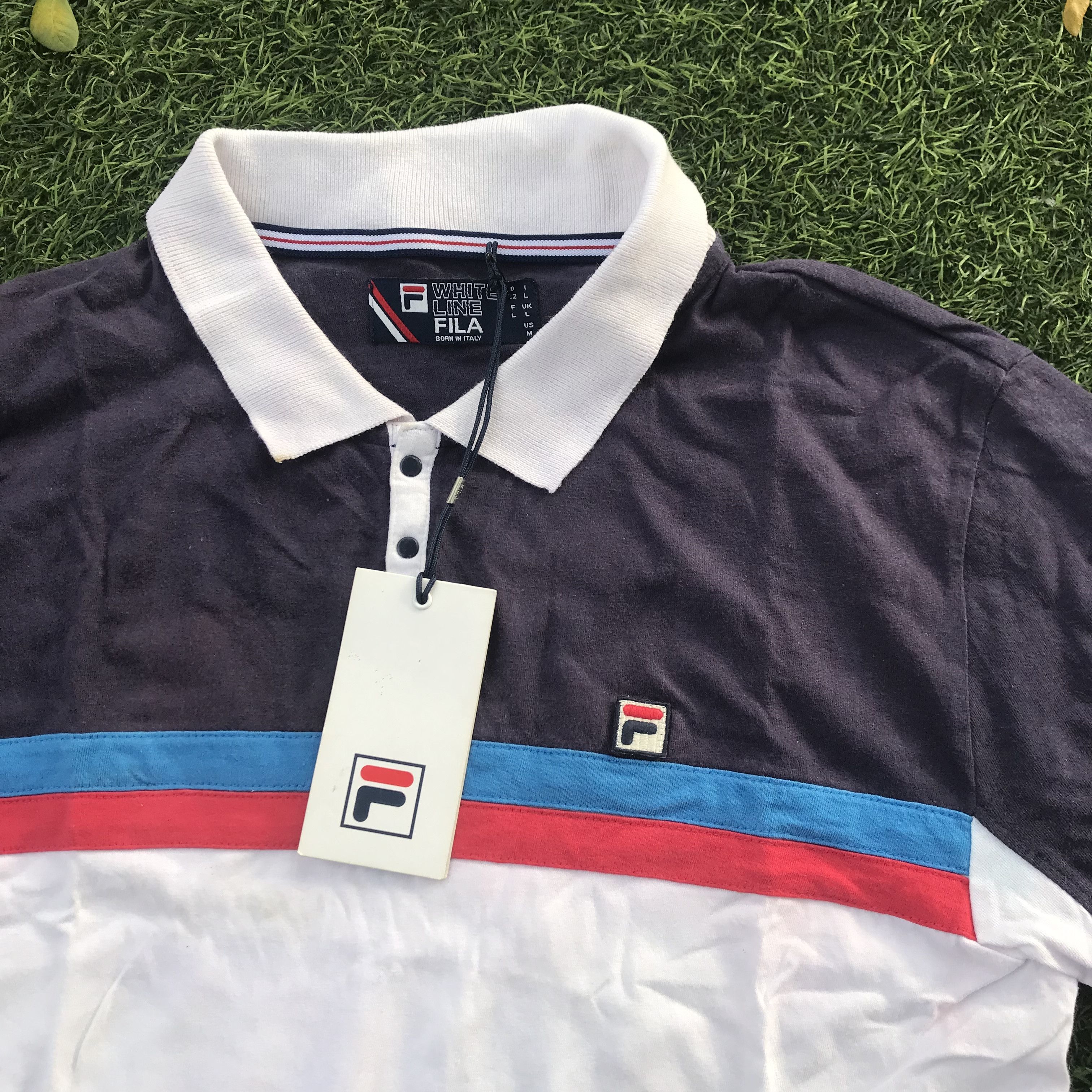 Fila Fila sentatta Polo Shirt 3 tone colorway Bnwt Brand New Size US L / EU 52-54 / 3 - 7 Thumbnail
