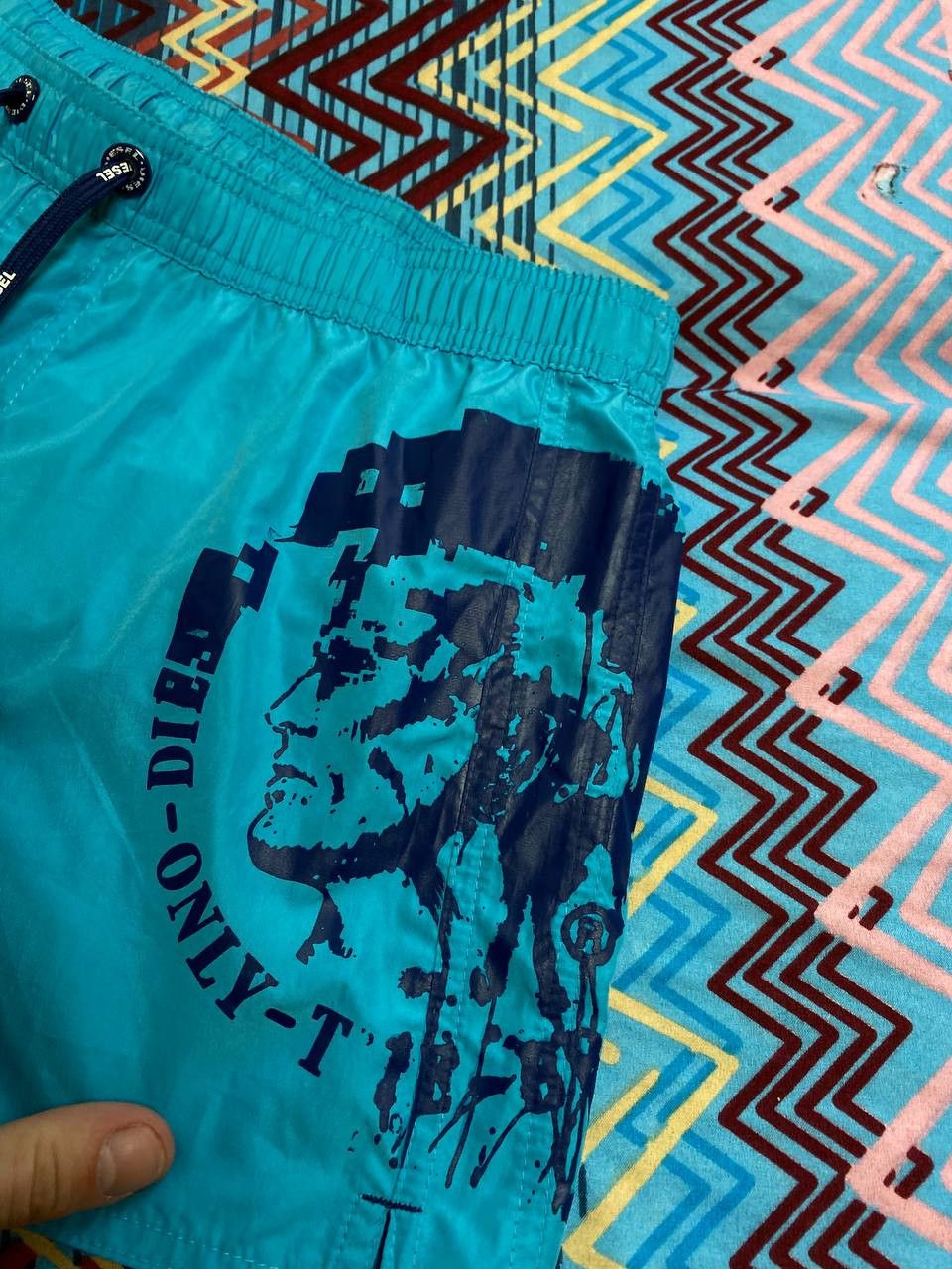 Diesel × Vintage Vintage Diesel Nylon shorts Swim Big Logo Oldmoney Size US 34 / EU 50 - 4 Thumbnail