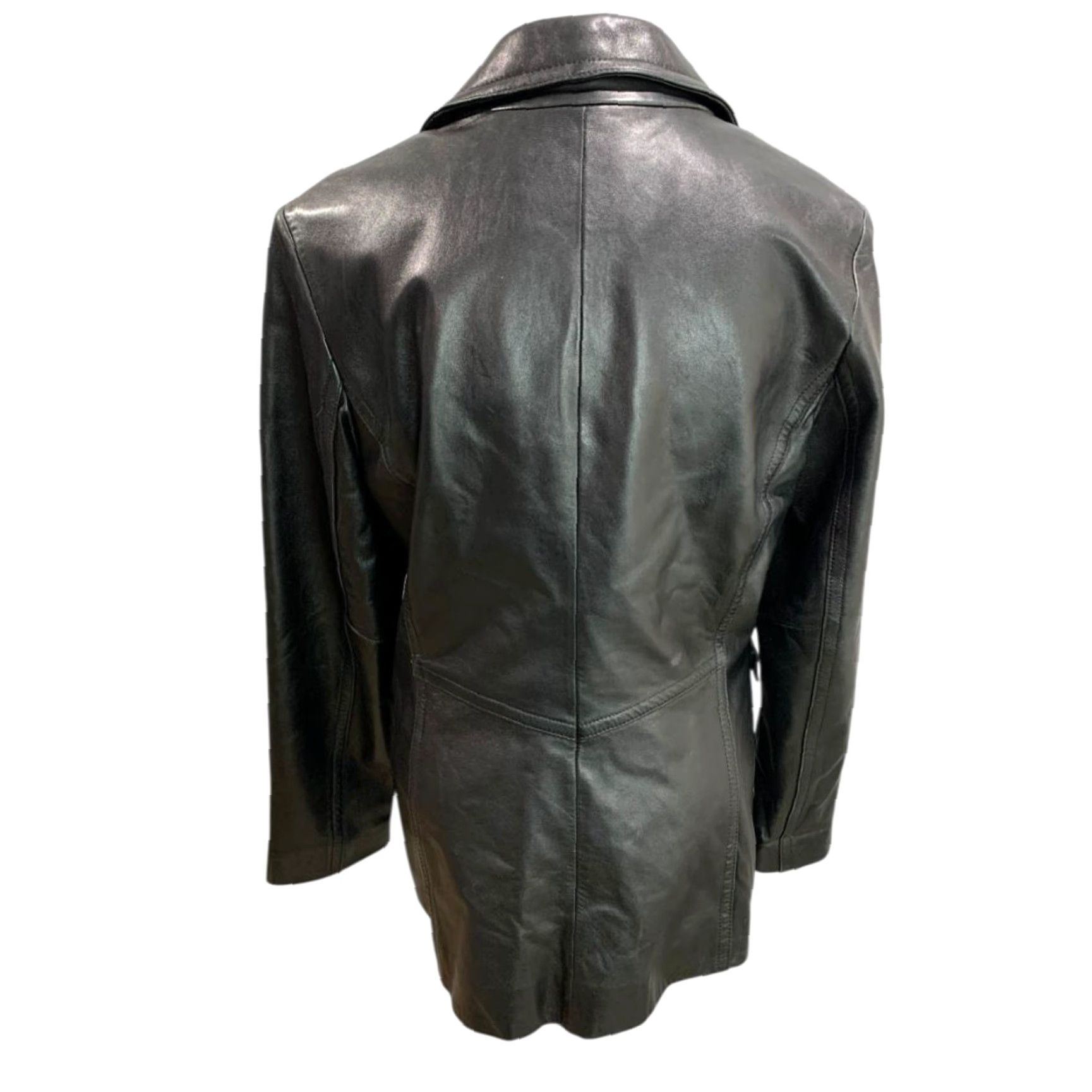 Nine West Nine West Womens Leather Jacket Black Size Medium Biker Jacket Modern Soft Adult Womens Size M / US 6-8 / IT 42-44 - 6 Thumbnail