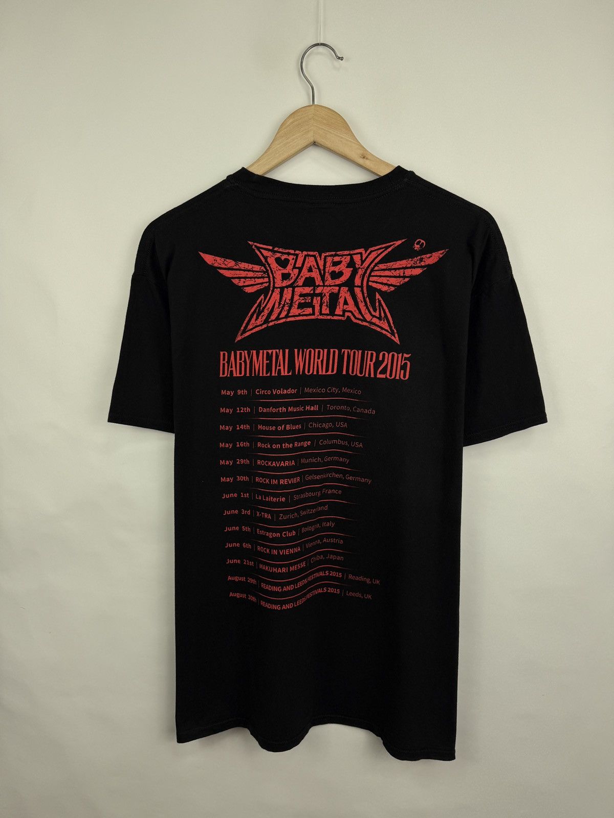 Band Tees 🇯🇵 BABY METAL The Dark Knights Begin World Tour 2015 T-Shirt Size US XL / EU 56 / 4 - 6 Thumbnail