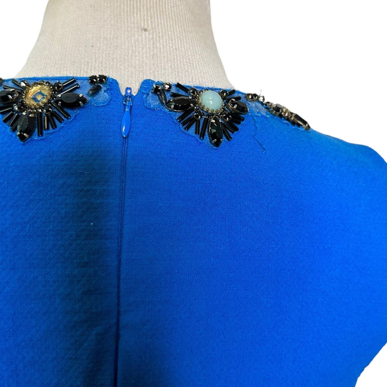 Jason Wu Jason Wu blue embellished neck sheath cocktail dress size 6 Size M / US 6-8 / IT 42-44 - 7 Thumbnail
