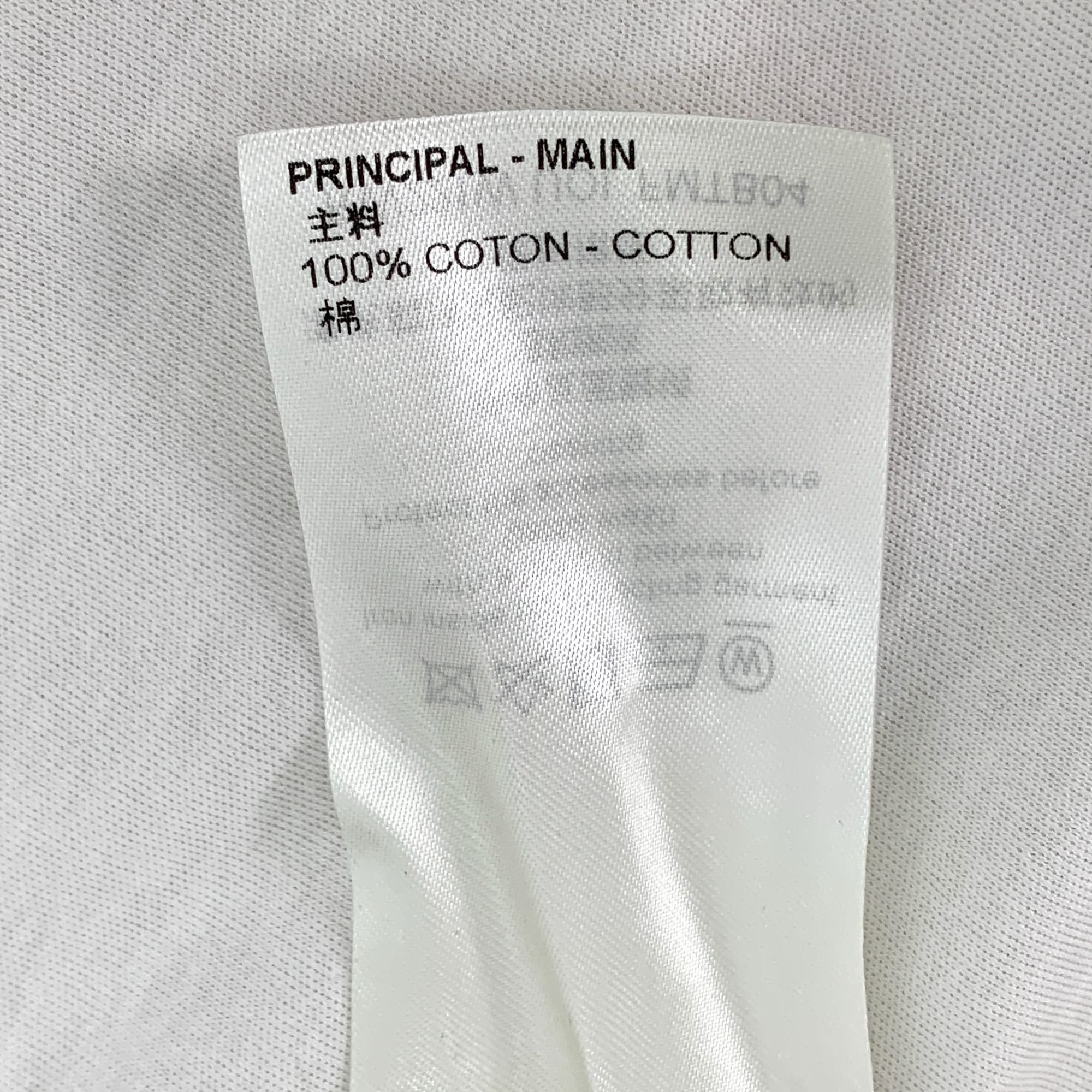 Louis Vuitton Louis Vuitton White T-Shirt With Yellow "V" & Louis Patch Me Size US L / EU 52-54 / 3 - 7 Thumbnail