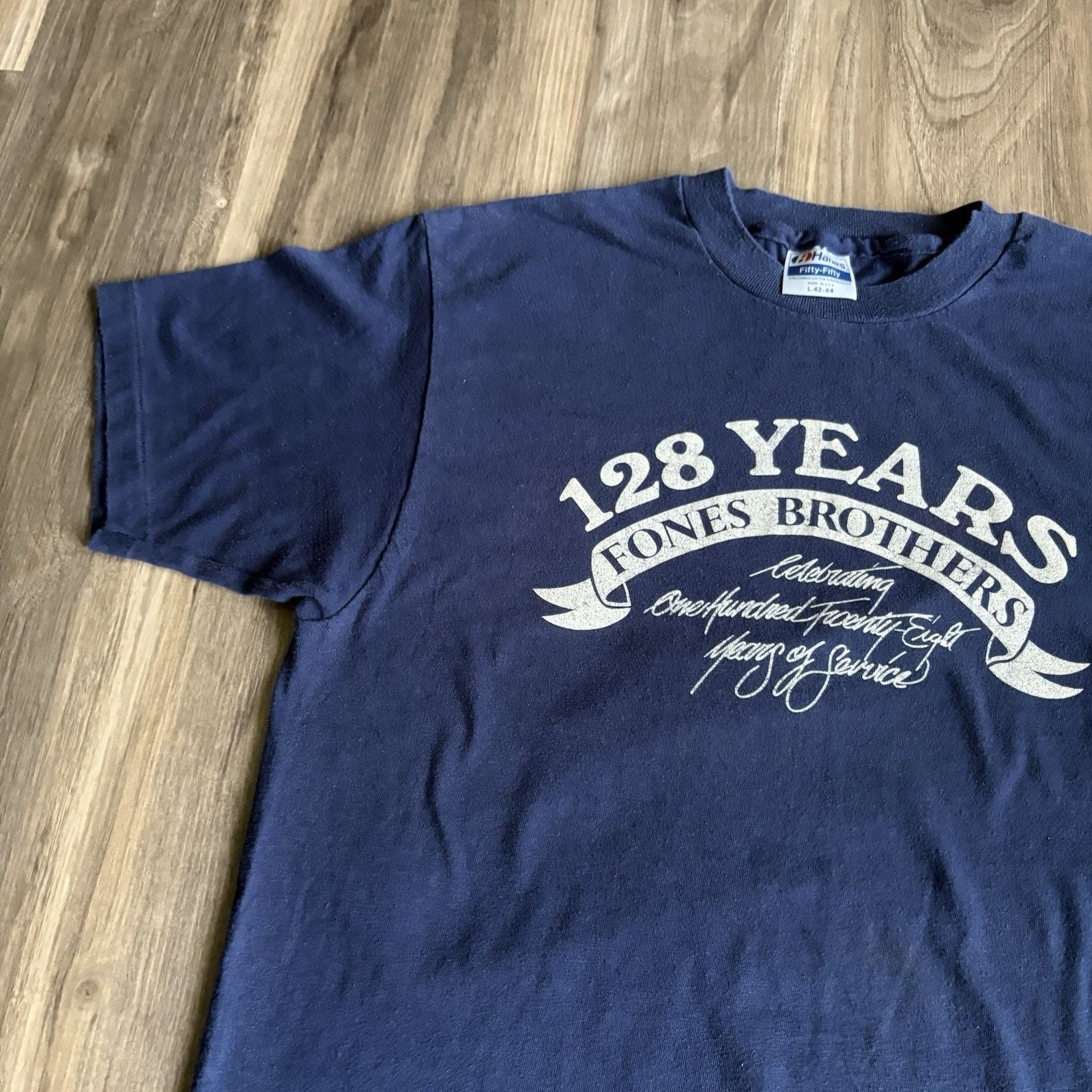 Vintage Vintage Paper Thin Blue T-Shirt Size M Blue 1980s Worn Size US M / EU 48-50 / 2 - 3 Thumbnail