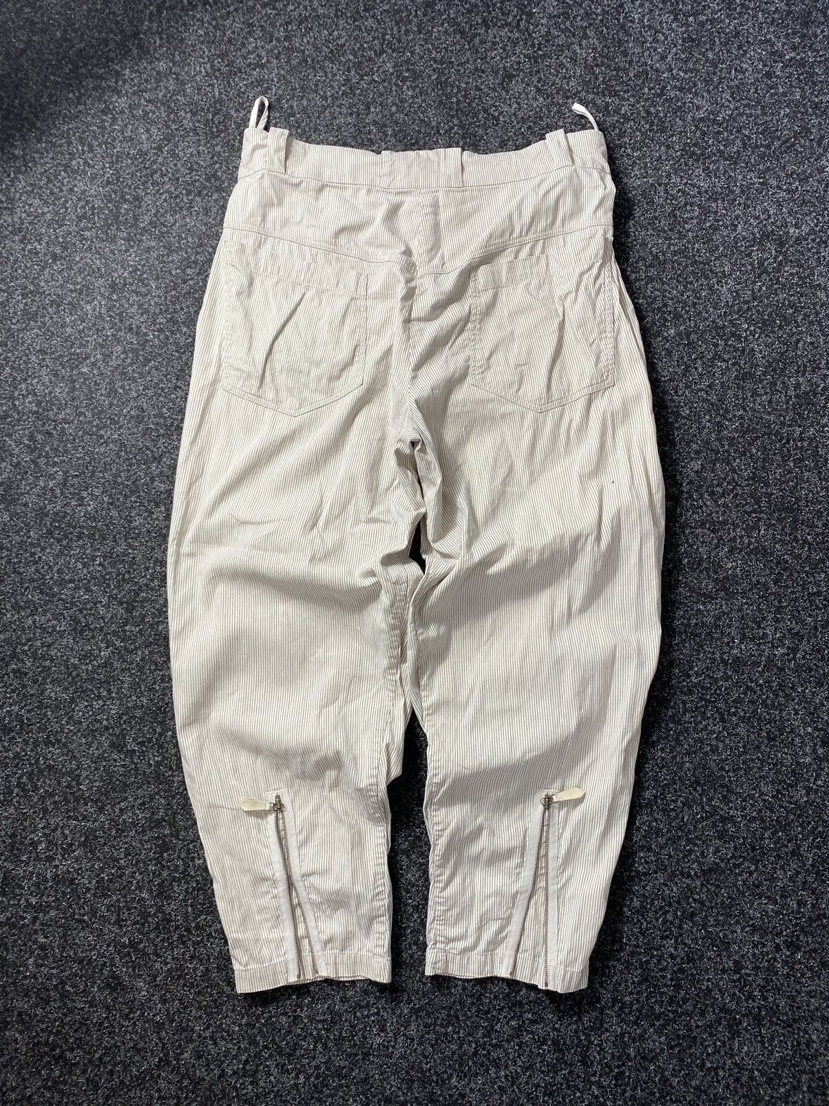 Annette Gortz × Rundholz Gothic Annette Gortz Baggy Relaxed Womens Striped Pants Rare Size 33" - 2 Thumbnail