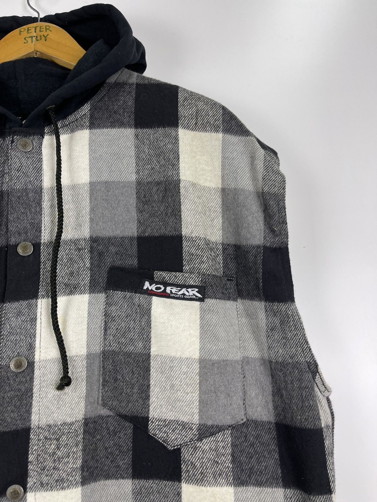 No Fear Vintage No Fear Vest Jacket with Hoodies Size US L / EU 52-54 / 3 - 8 Thumbnail