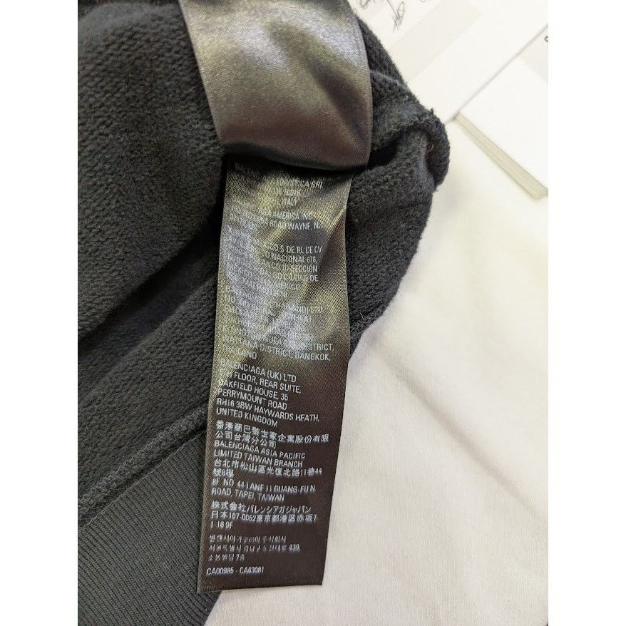 Balenciaga o1rshd1 Paris Balenciaga Logo Hoodie in Black Size US XL / EU 56 / 4 - 13 Thumbnail