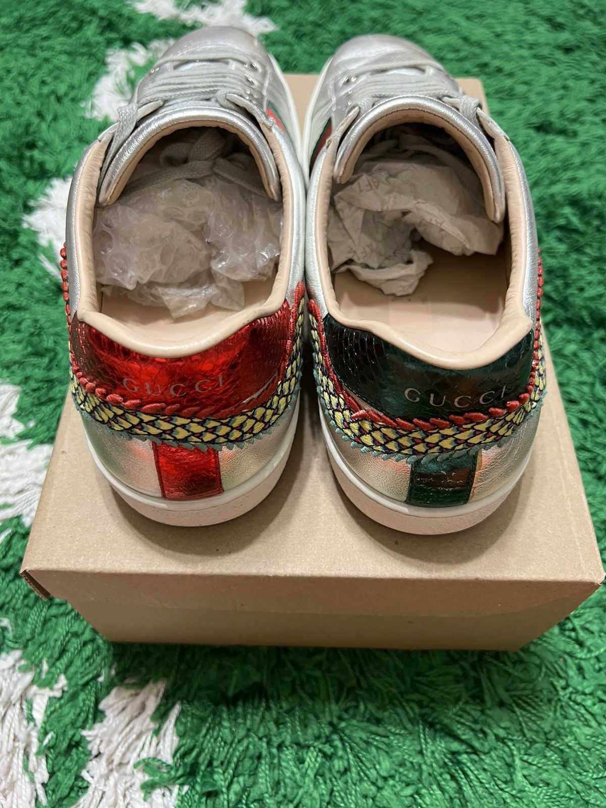 Gucci Gucci Ace Silver Dragon Size US 13 / EU 46 - 4 Thumbnail