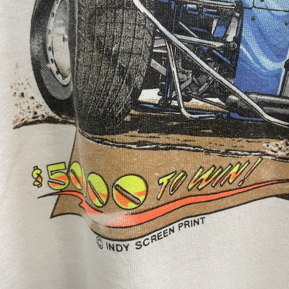 Sports Specialties × Vintage 🔥Vintage 90s King Royal Eldora Speedway Promo Racing Tee Size US XXL / EU 58 / 5 - 7 Thumbnail