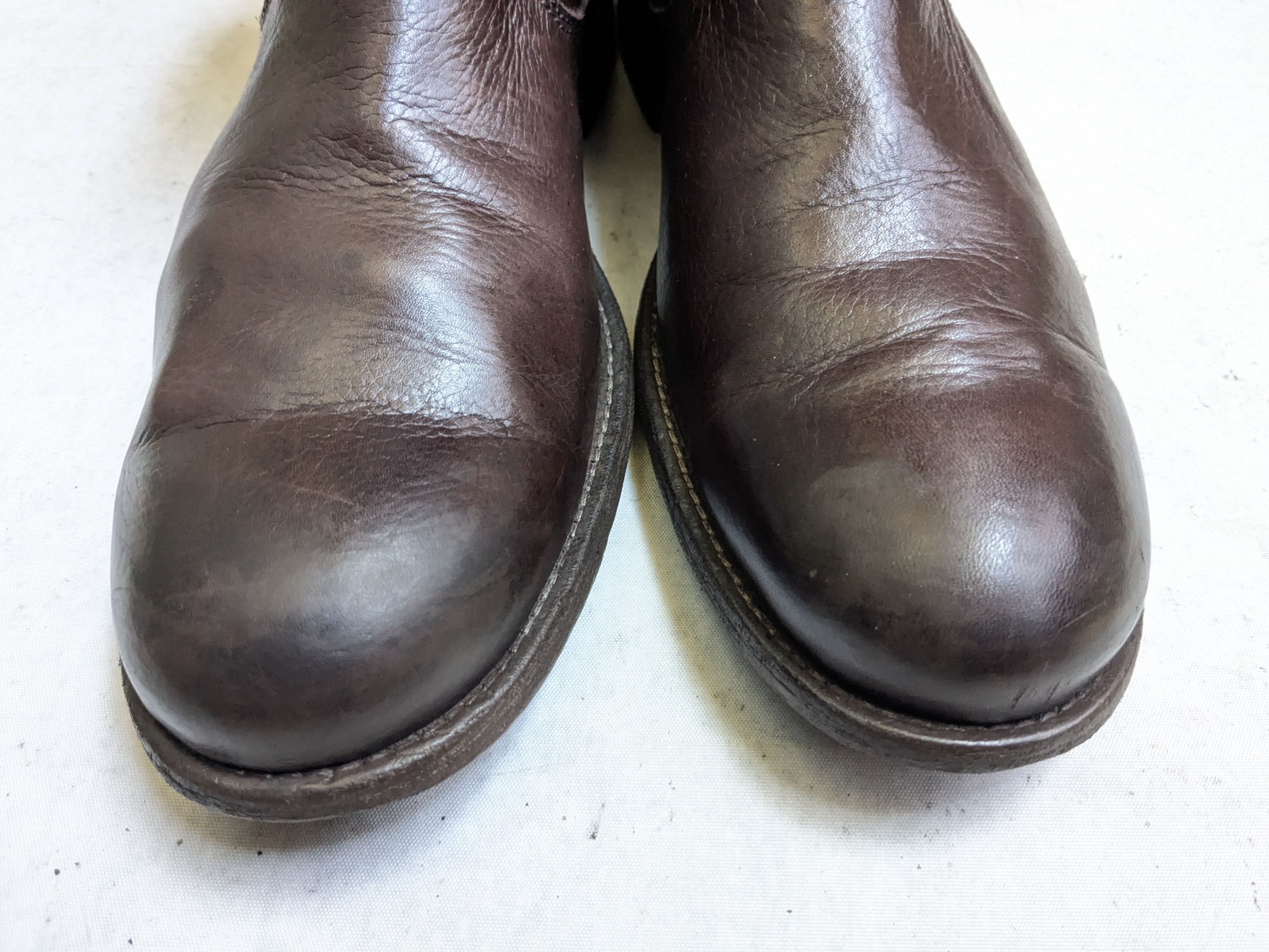 Frye Frye Engineer Boots Brown Leather 10 D Leather Buckle Size US 10 / EU 43 - 3 Thumbnail