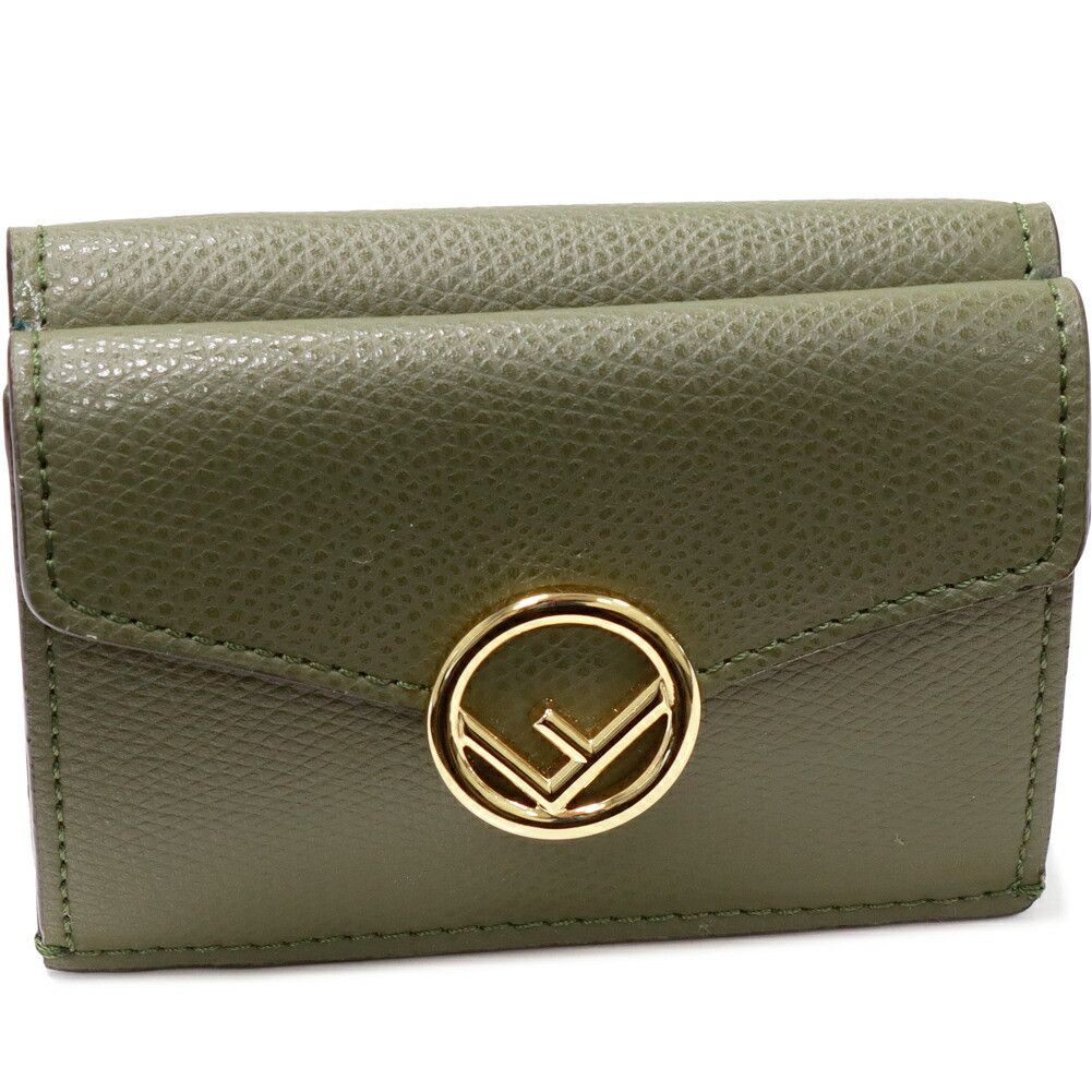 Fendi Fendi Fendi Calfskin Trifold Wallet with Coin Pocket 8M0395 A18B F14QC Leather Short Wallet 8M0395 A18B F14QC in Pristine Condition Size ONE SIZE - 1 Thumbnail